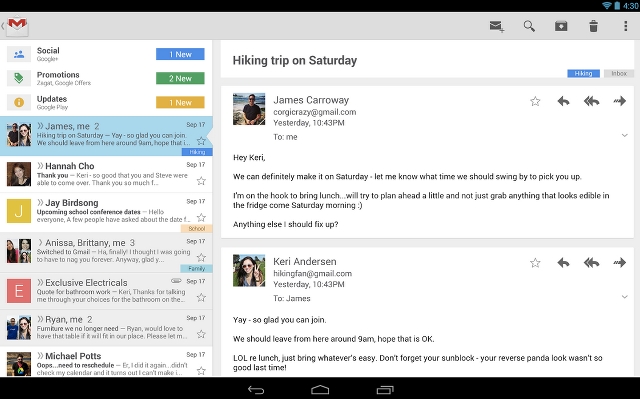 Gmail app for Android