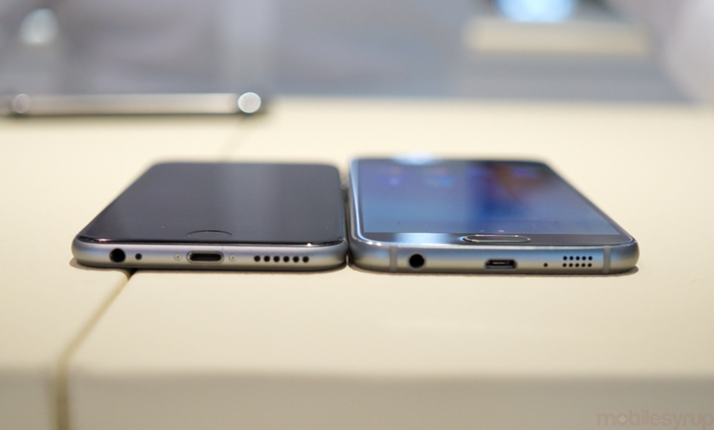 iPhone 6 and Galaxy S6