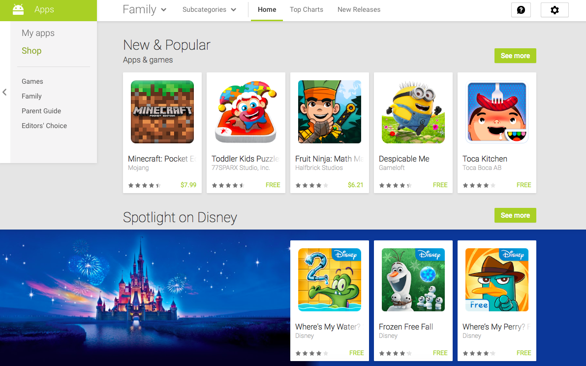 Google Play Family