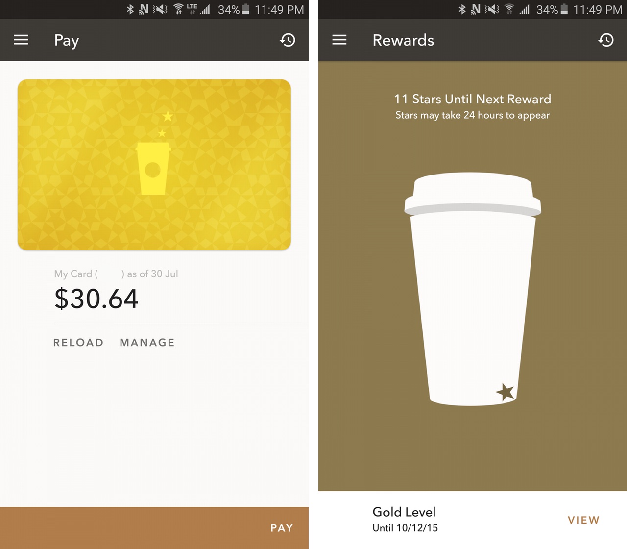 Starbucks Android App