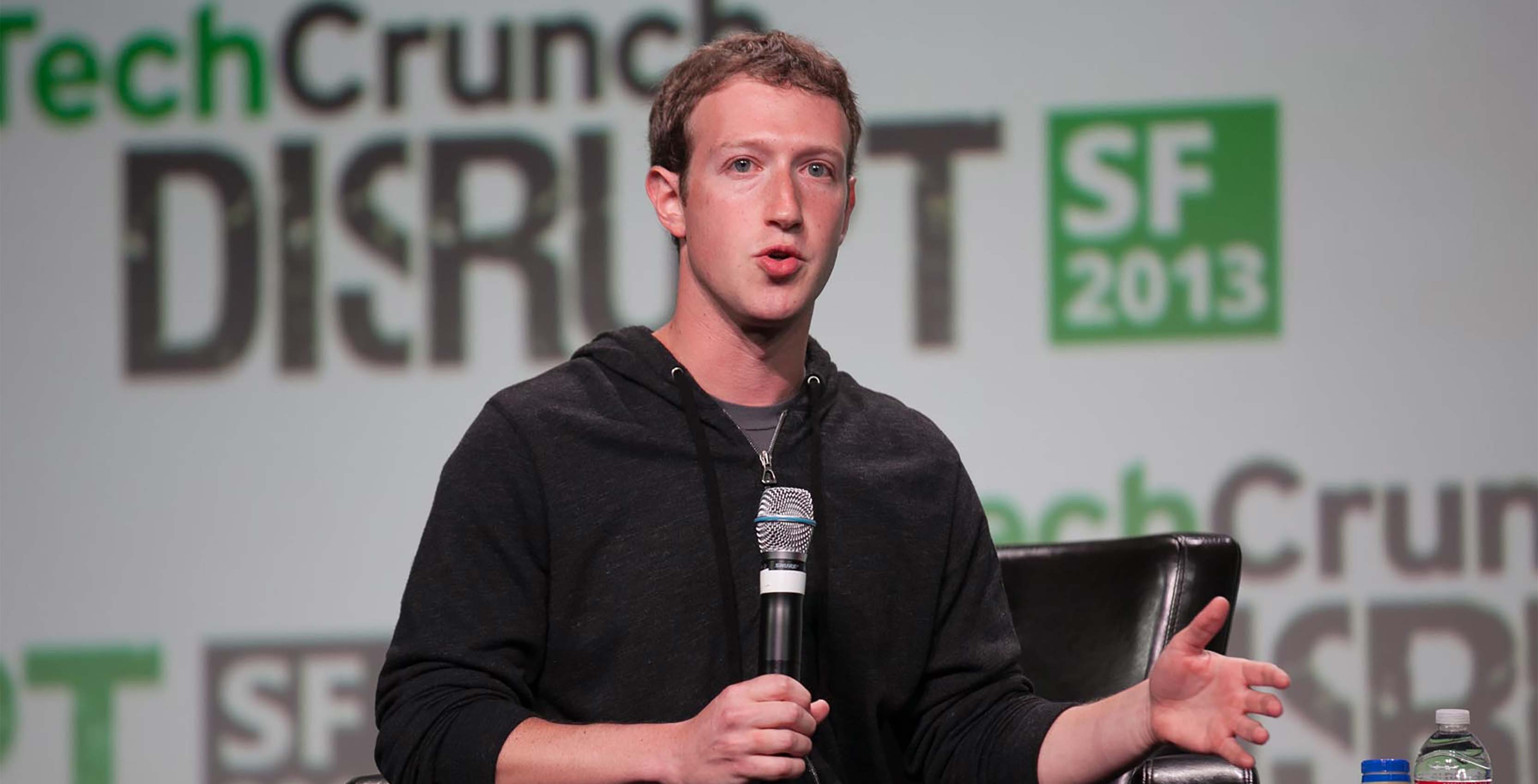 Facebook CEO Mark Zuckerberg at TechCrunch Disrupt 2013