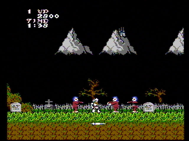 capcom Ghosts and Goblins NES Screenshot