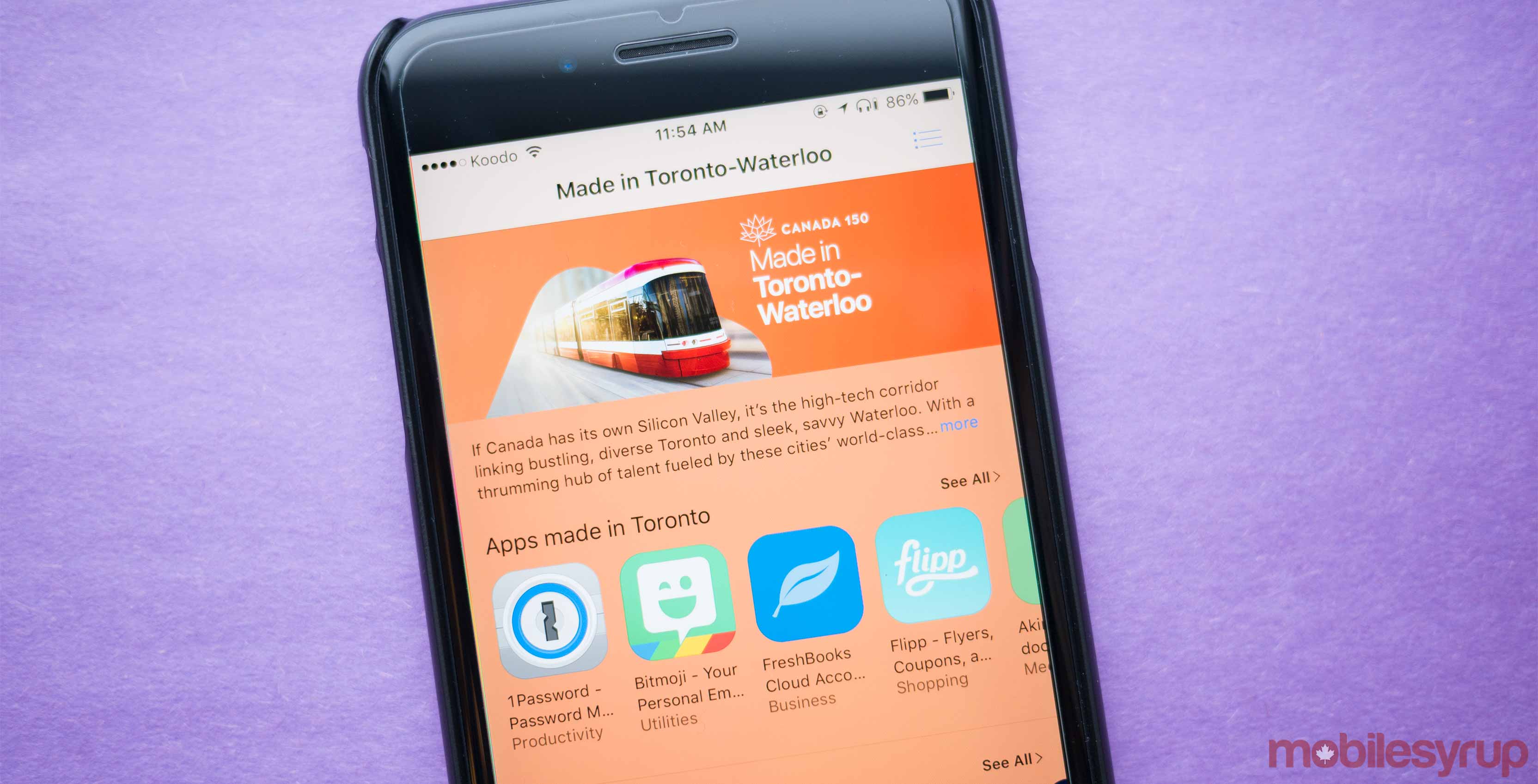 Toronto-Waterloo App Store