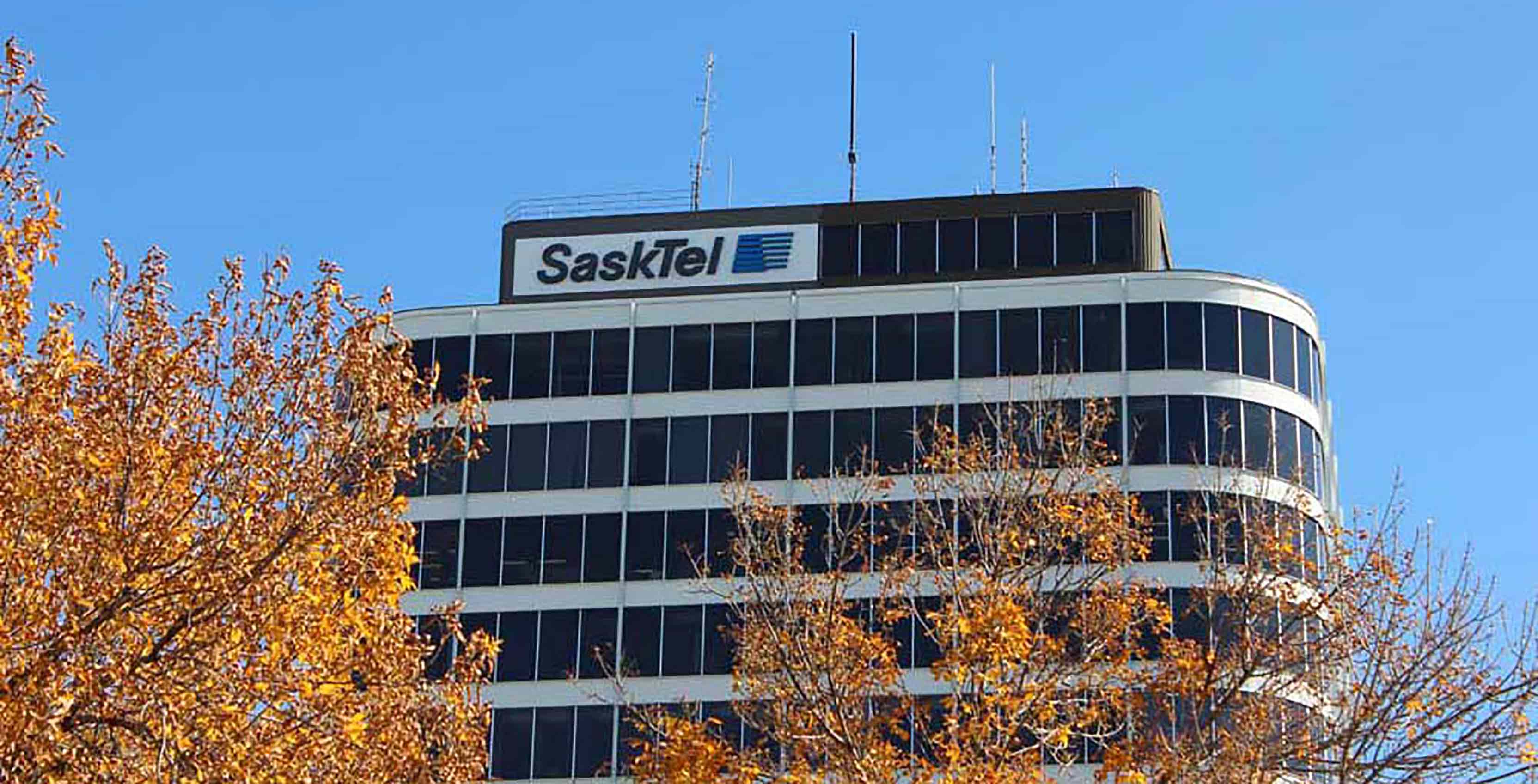 SaskTel HQ in the fall