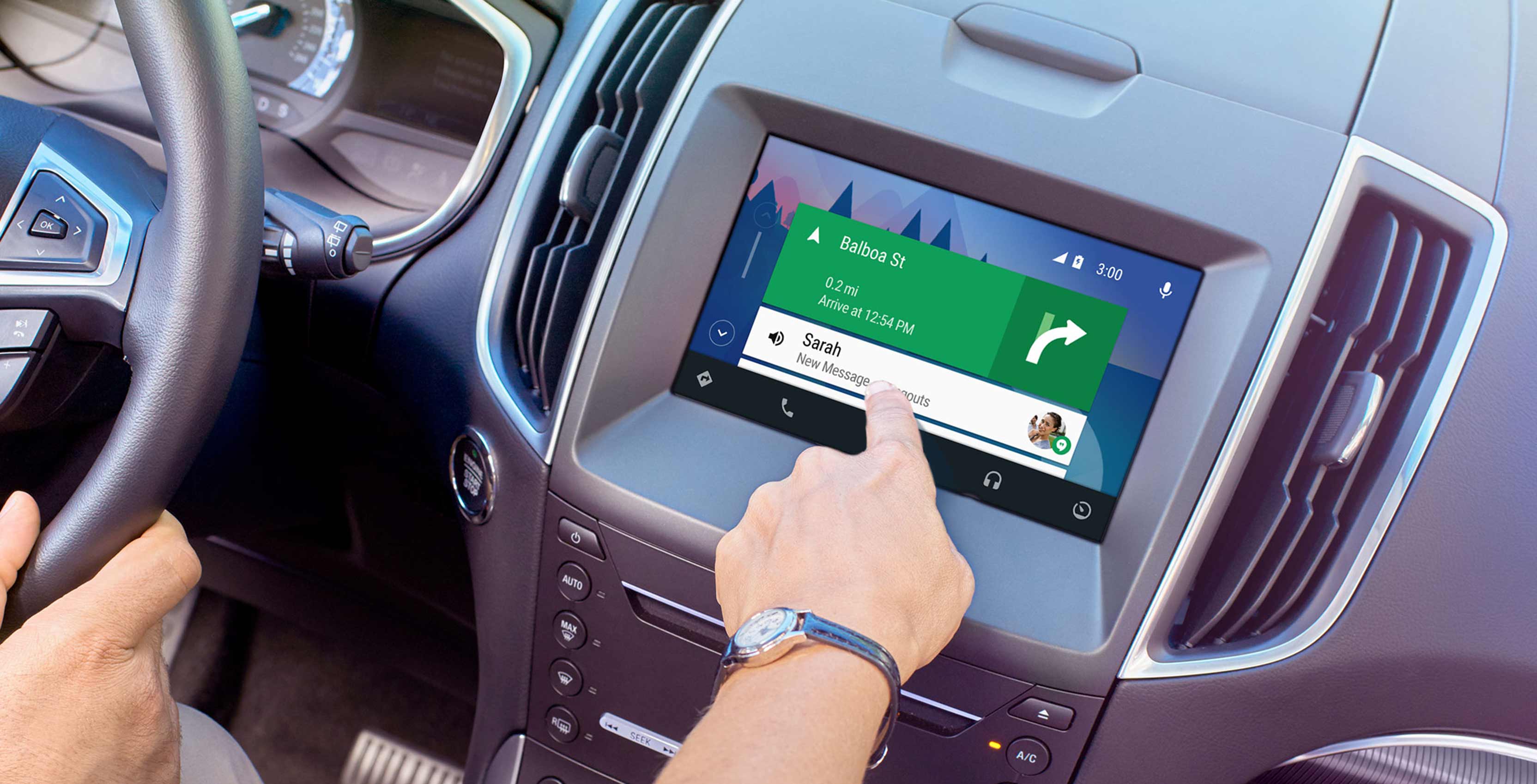 Ford Sync 3 infotainment system running Android Auto