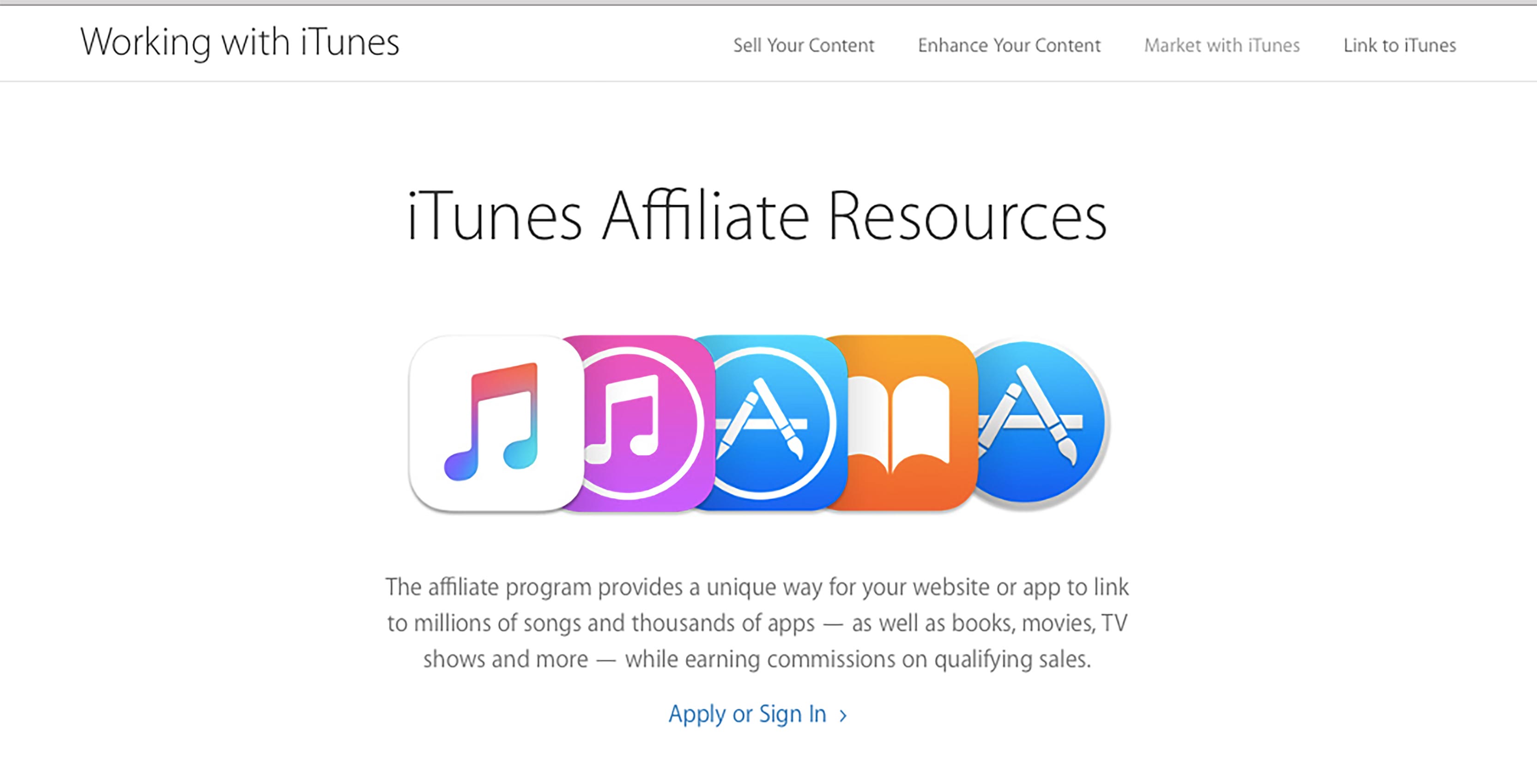 iTunes Affiliate Program