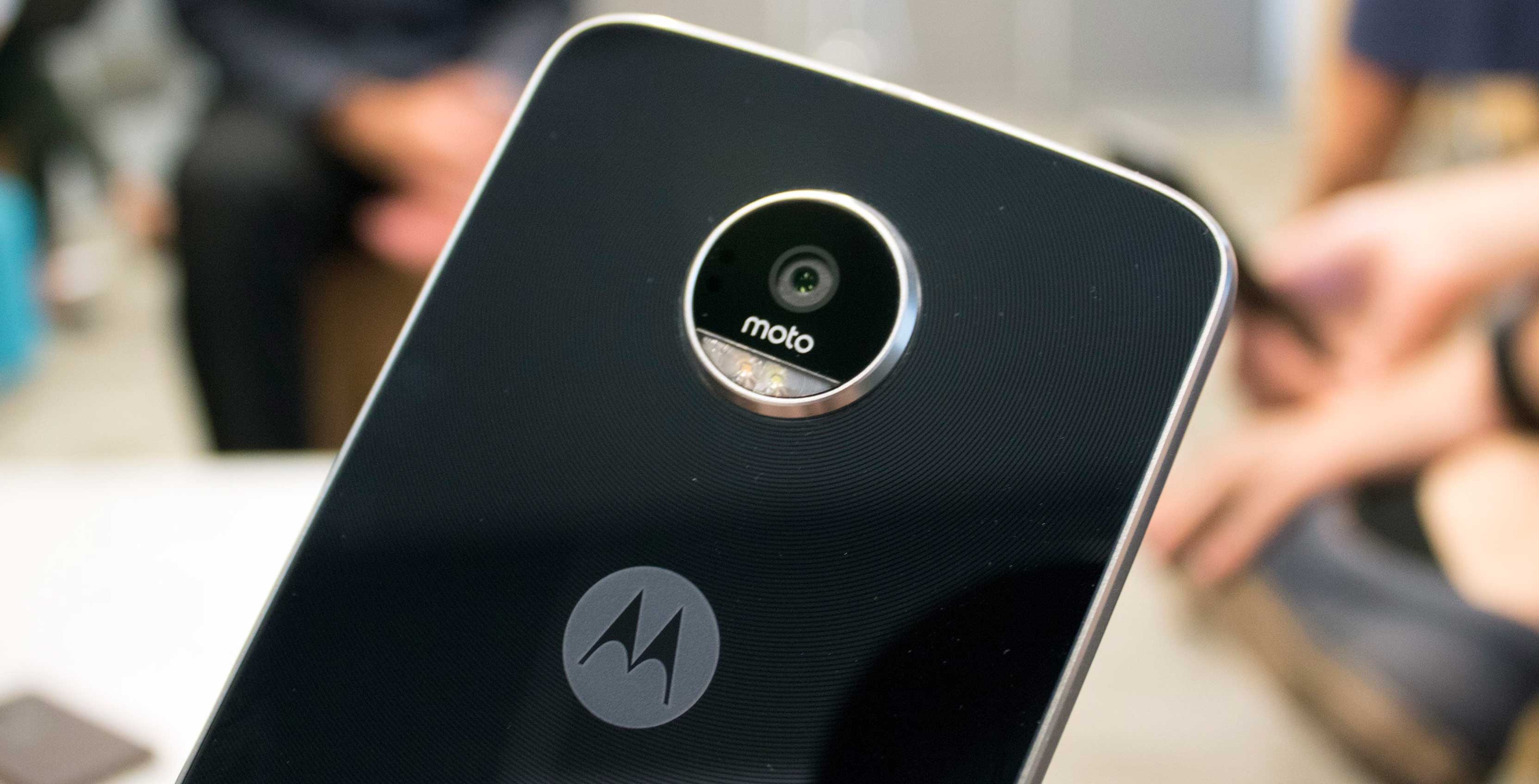 Motorola logo on phone