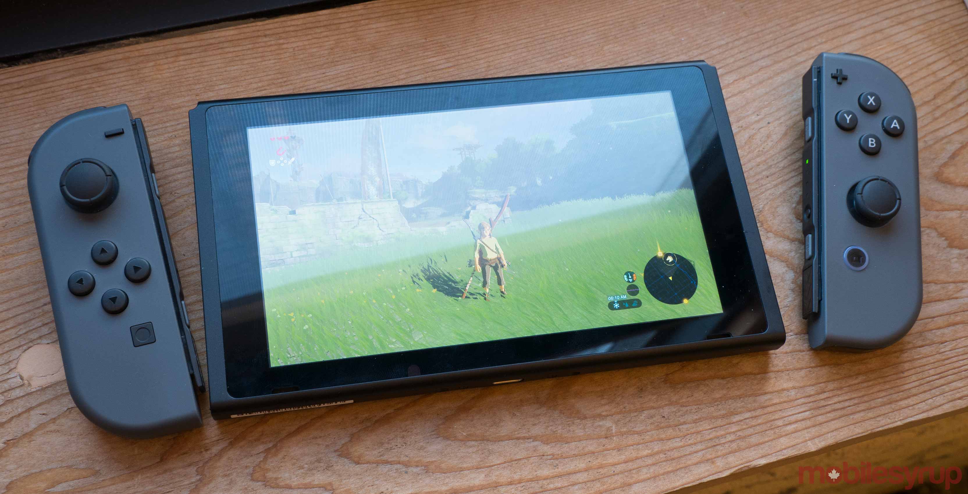 Nintendo Switch playing Breath of the Wild