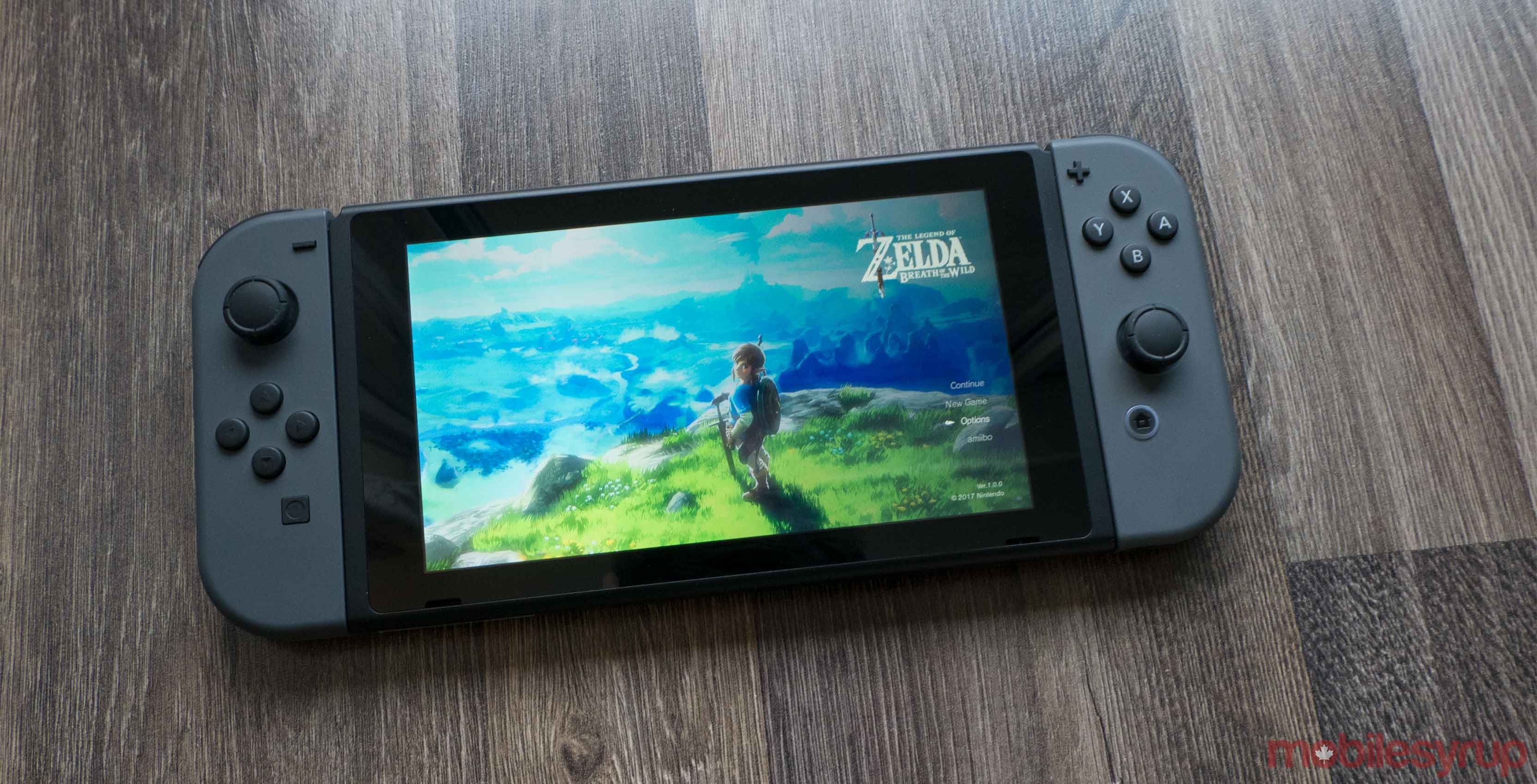 Nintendo Switch front screen