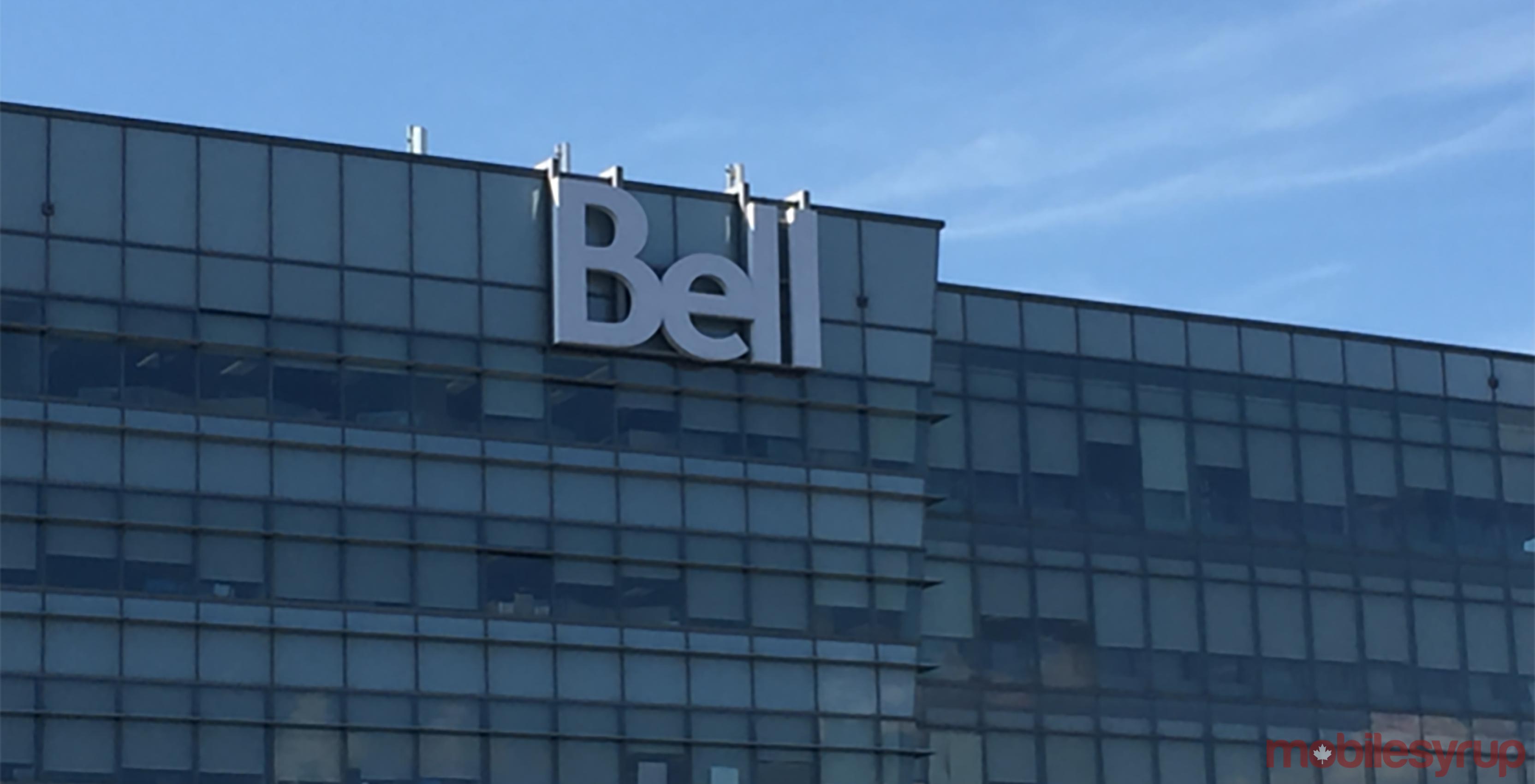 An image showing the Bell logo atop a corporate office
