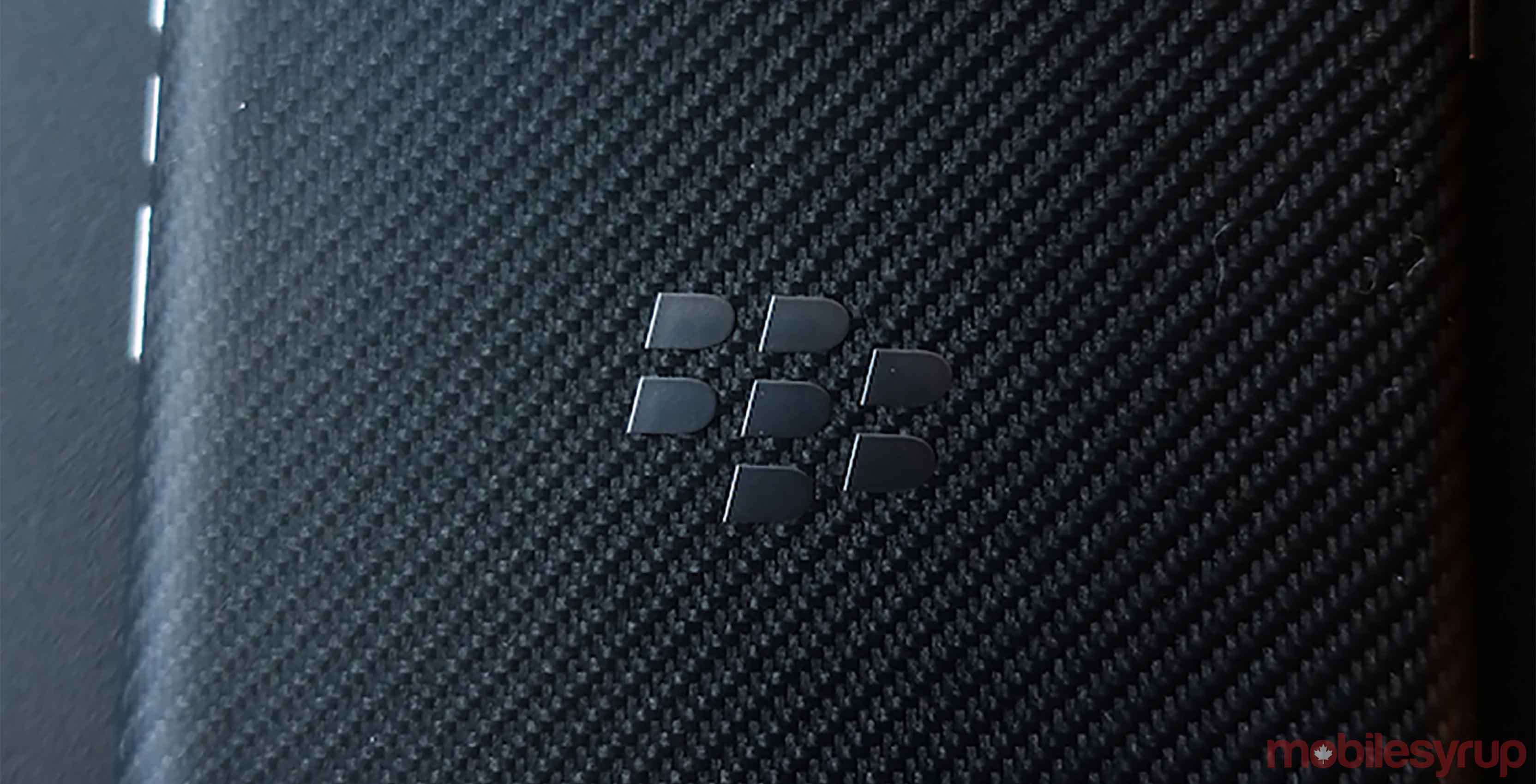 BlackBerry back of phone with logo