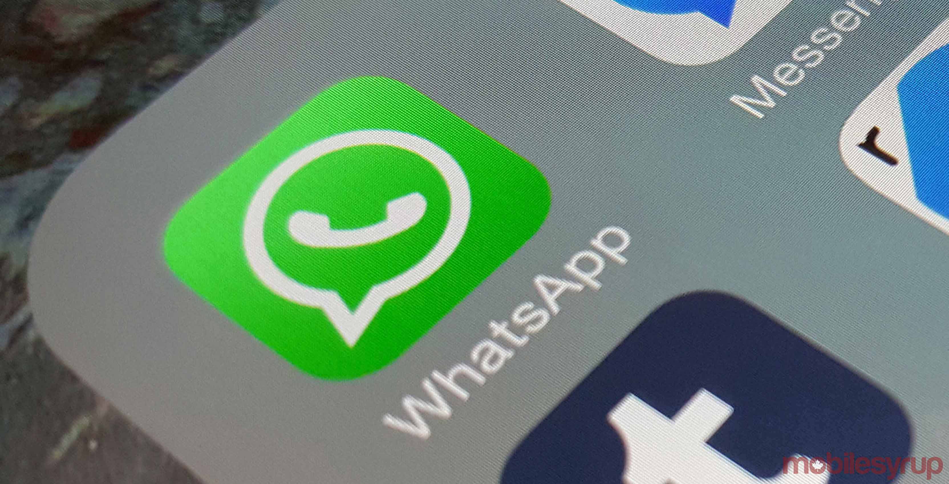 WhatsApp icon on iOS