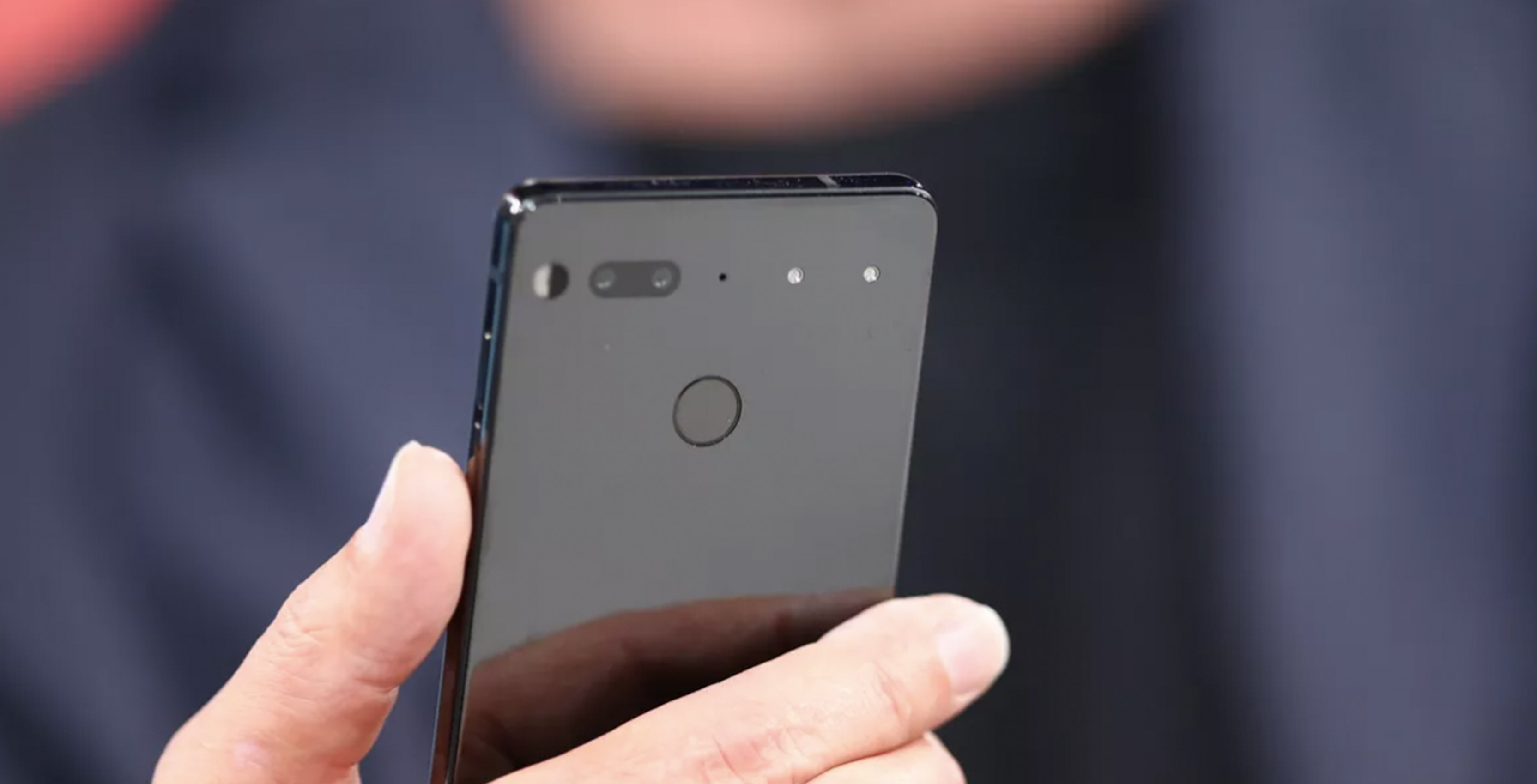 Essential phone in hand