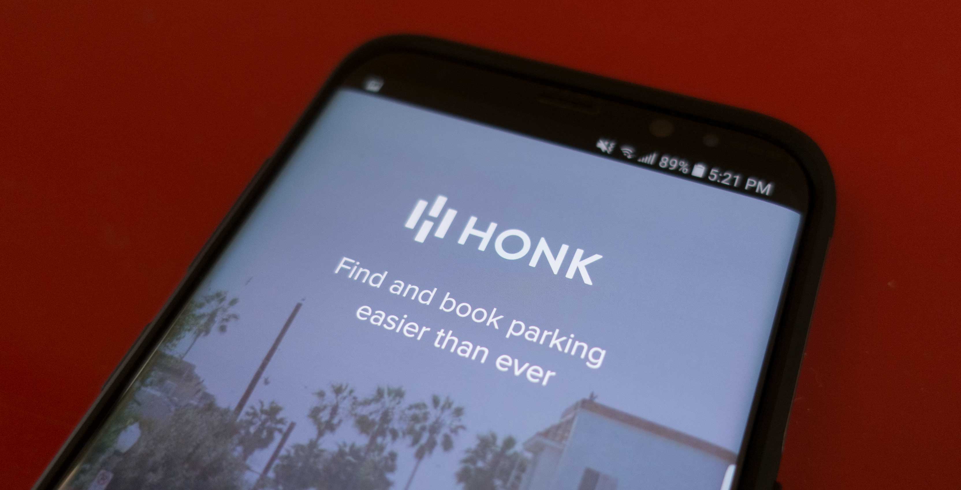 An image showing the HonkMobile main page