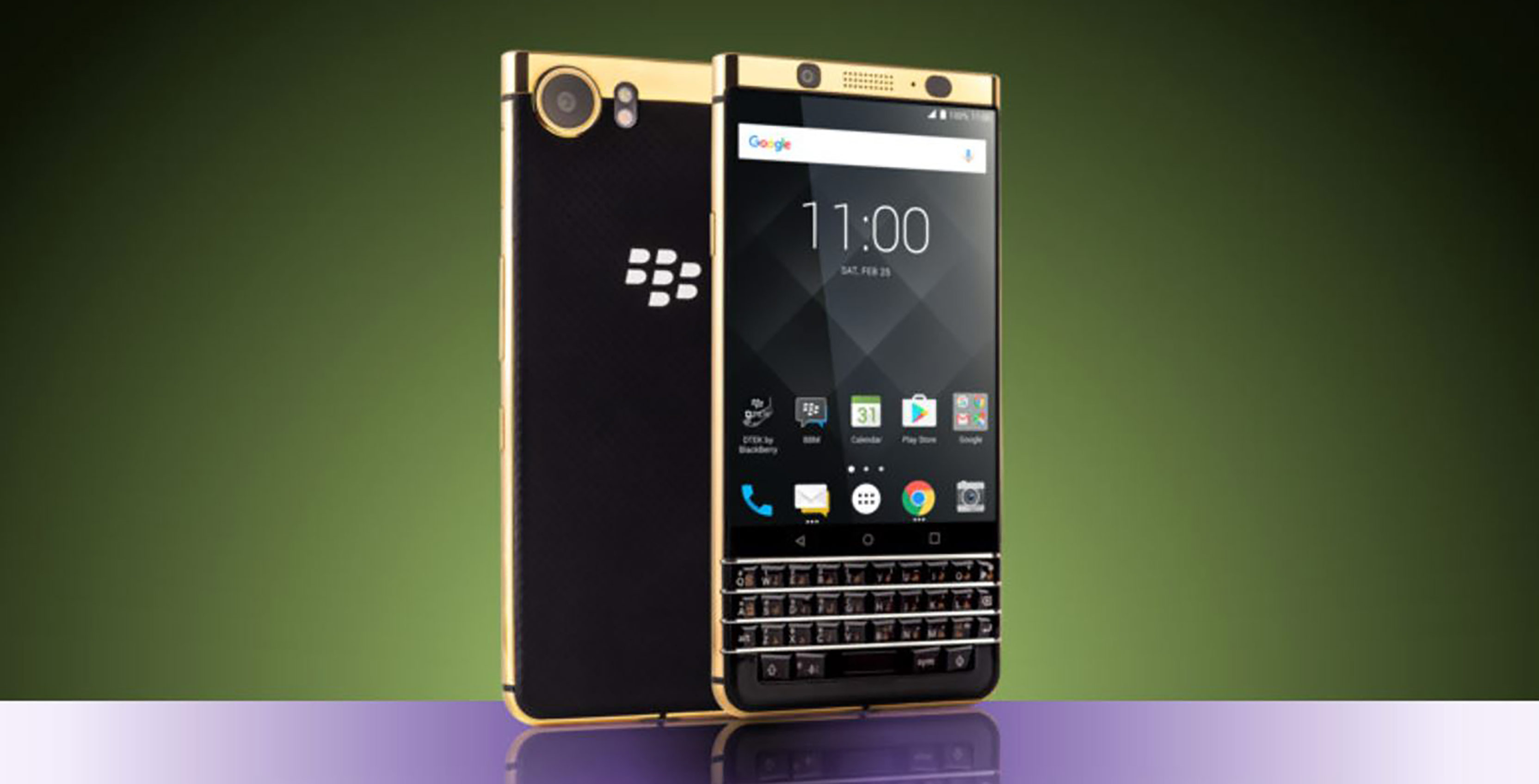 Gold plated blackberry KEYone