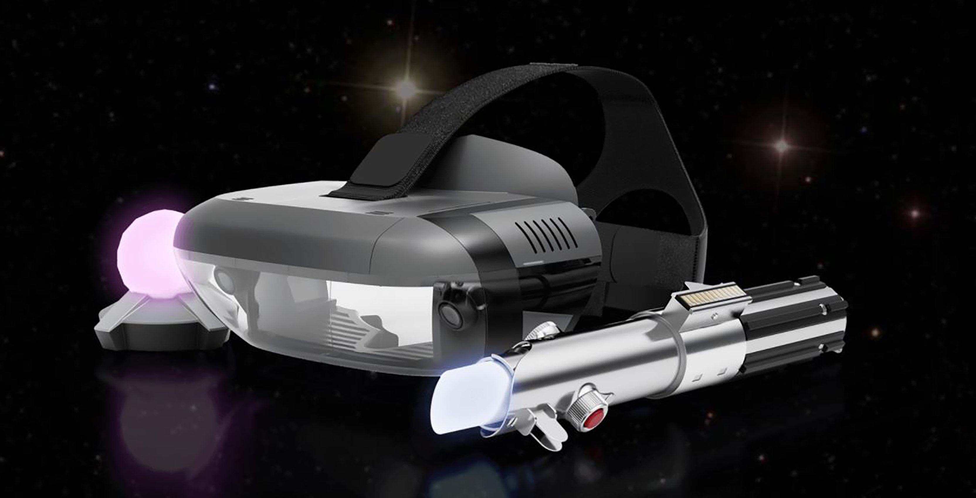 Lenovo mirage, with lightsaber controller and trackpad