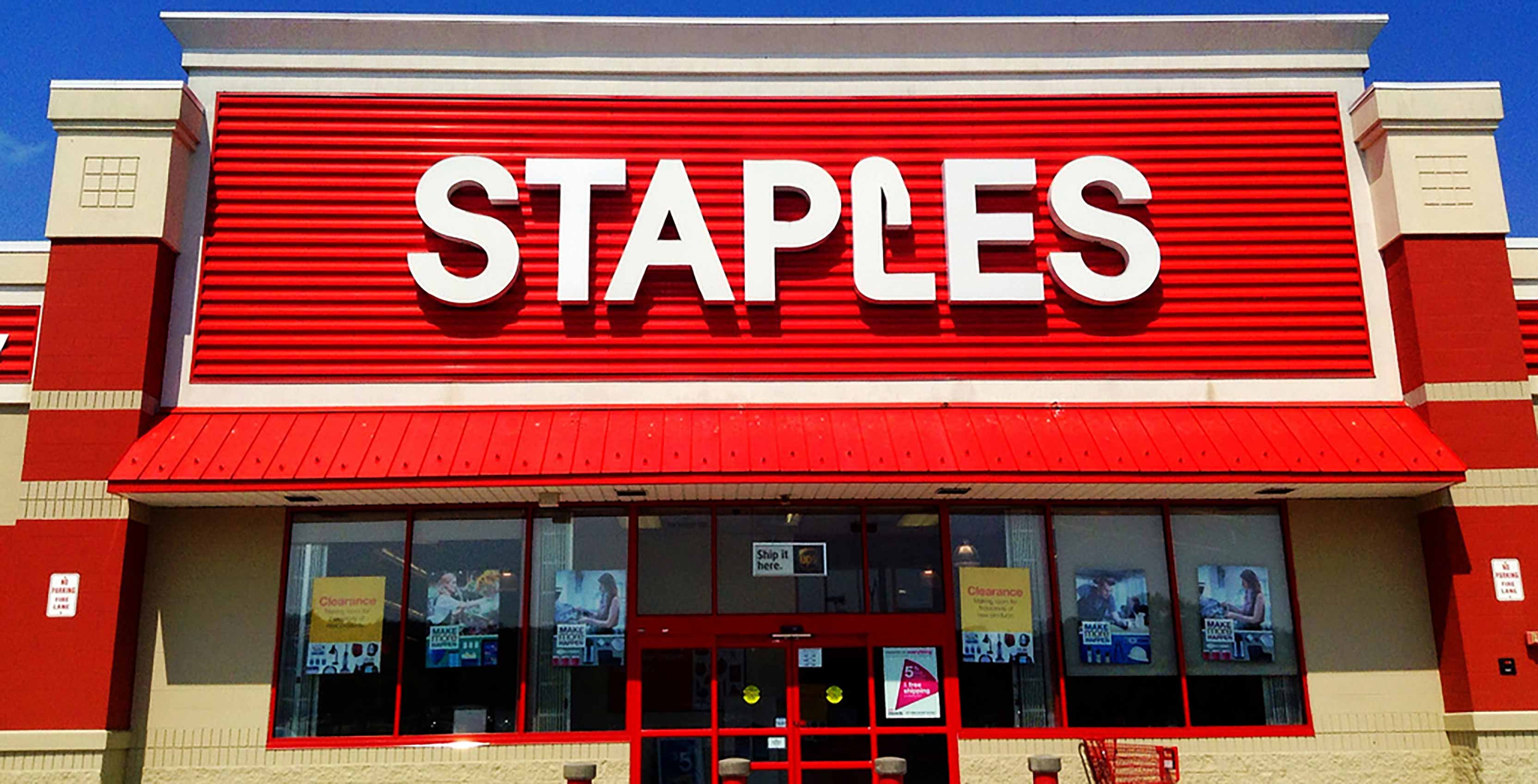 Staples store front
