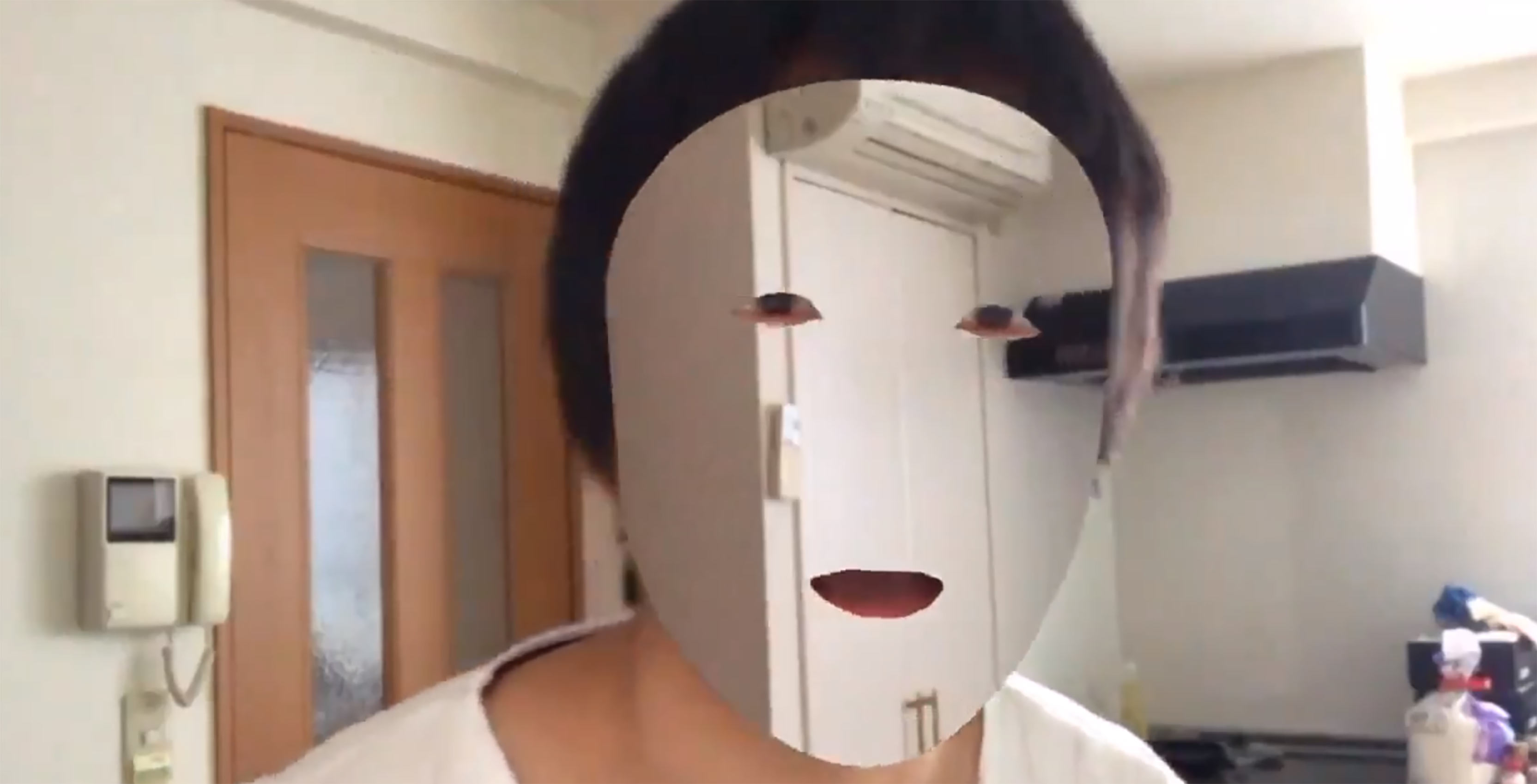 App that hides faces developed by Kazuya Noshiro