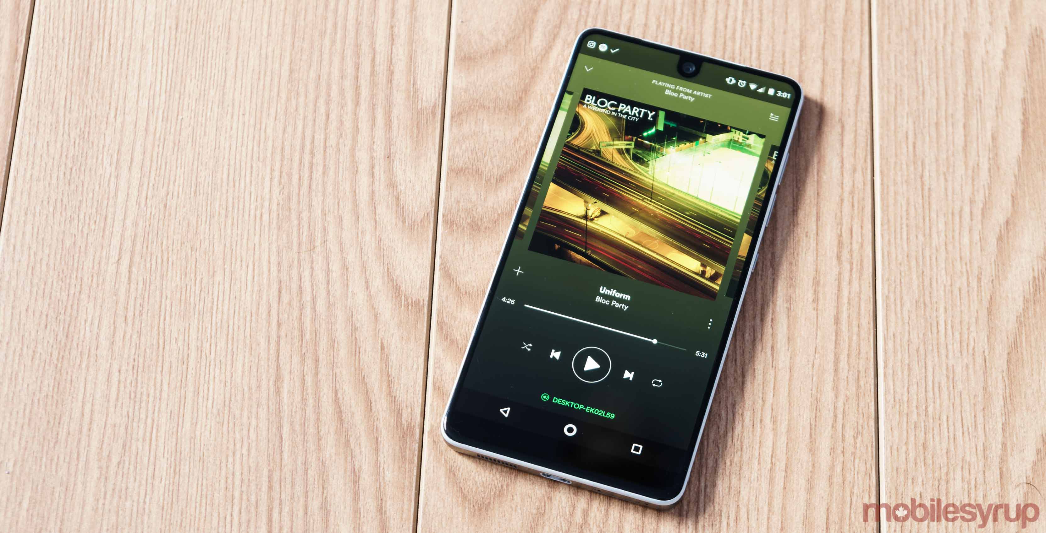Spotify Mobile app