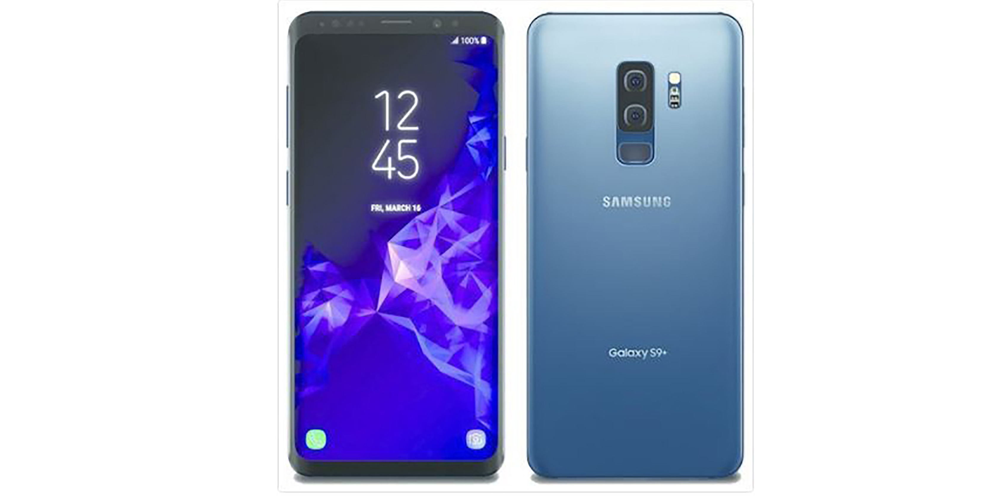 Galaxy S9 in coral blue