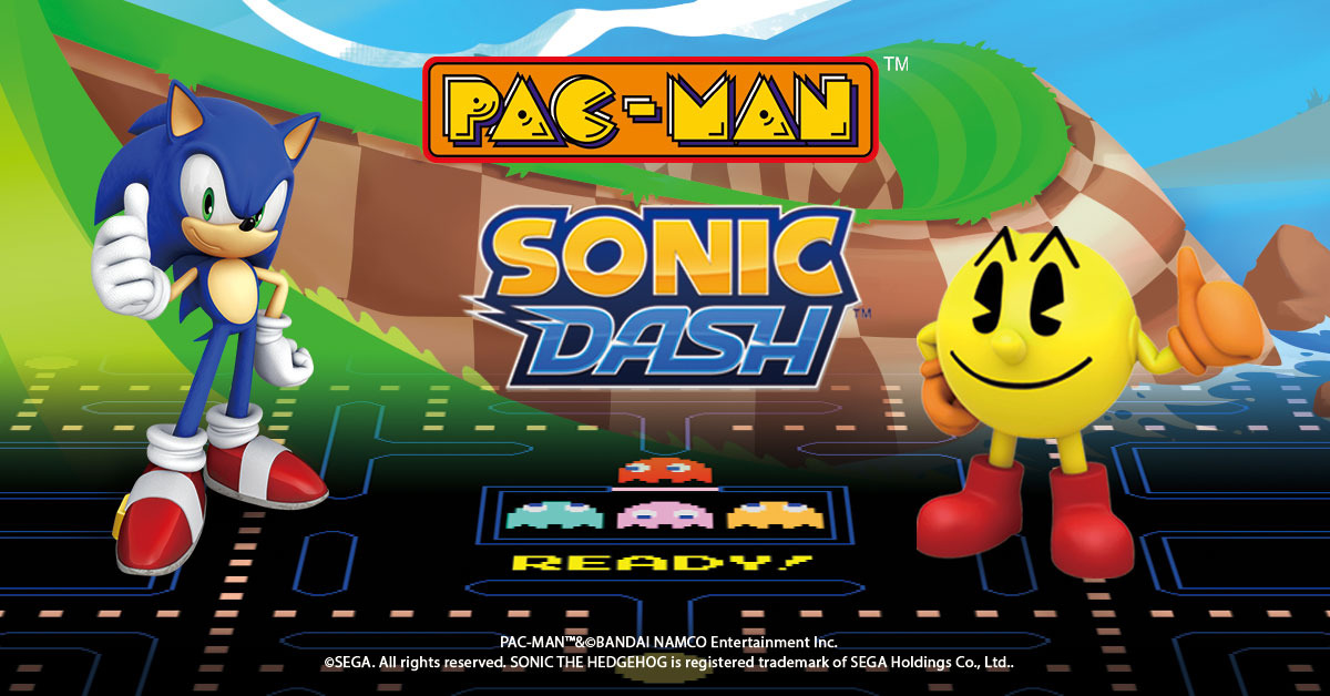 Pac-Man and Sonic crossover