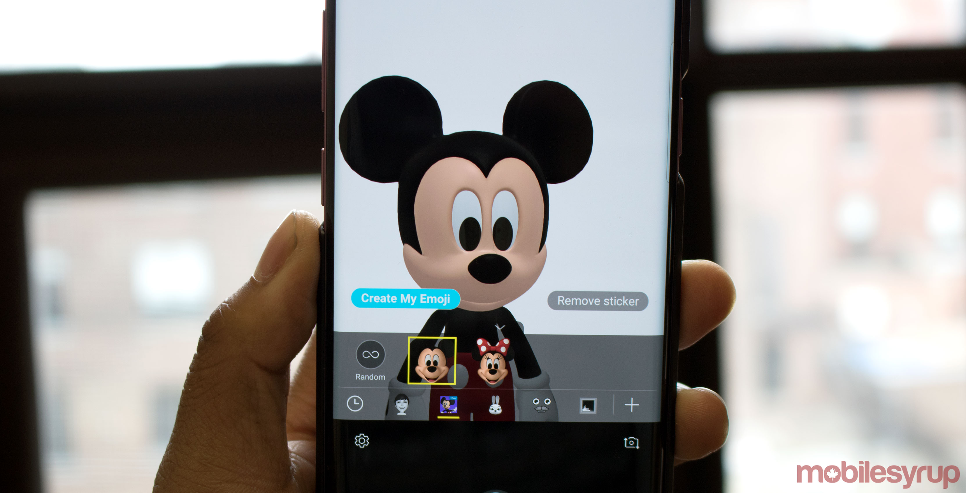 Mickey Mouse AR Emoji on Galaxy S9