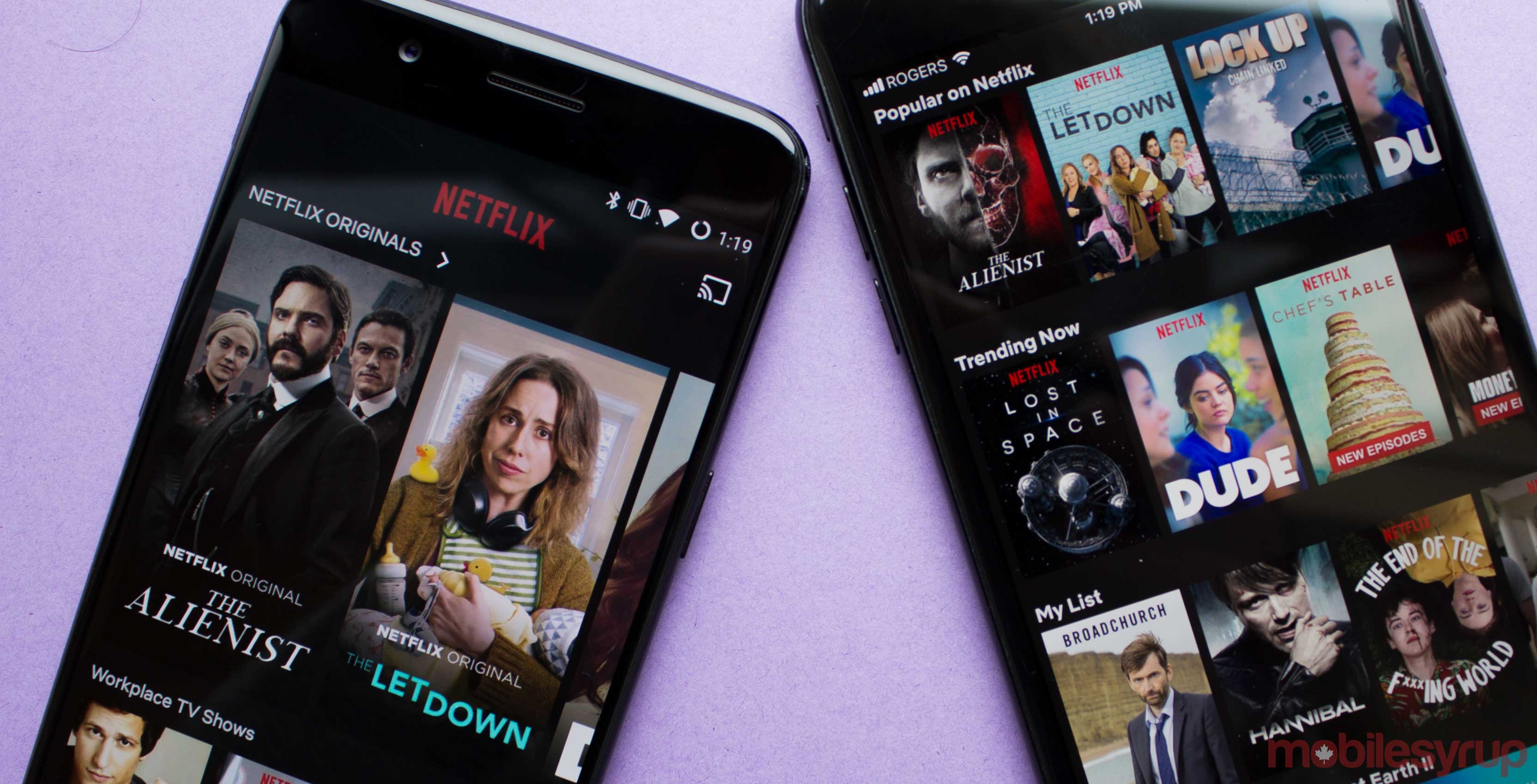 Netflix on phones