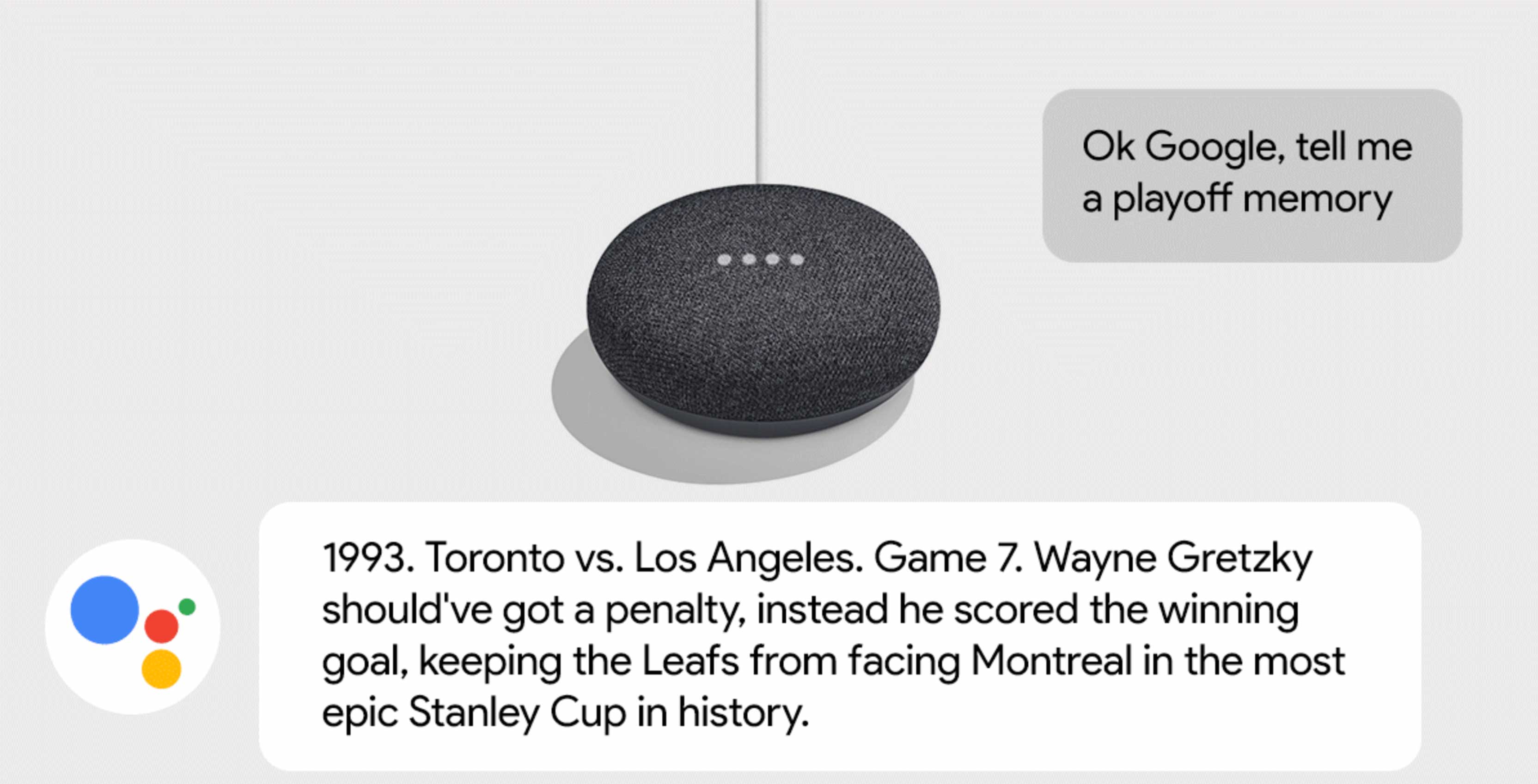 Google Assistant Hockey