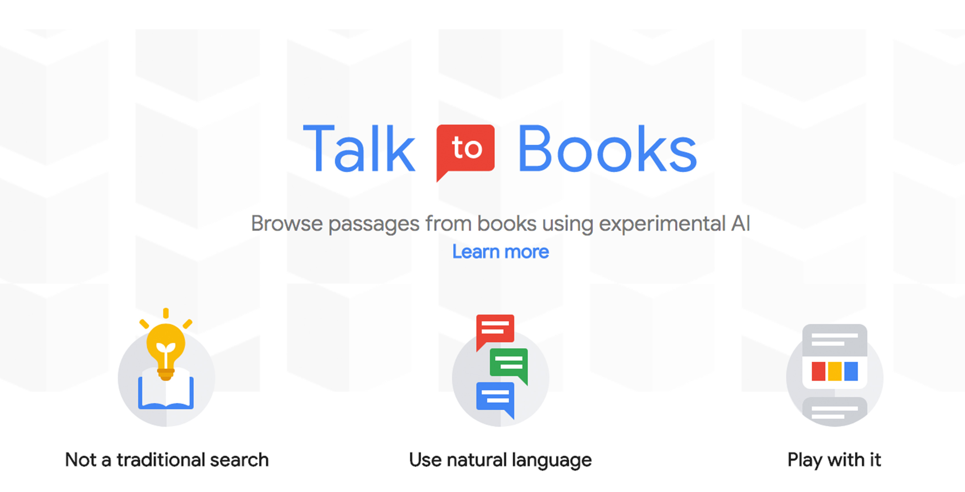 Google Talk to Books