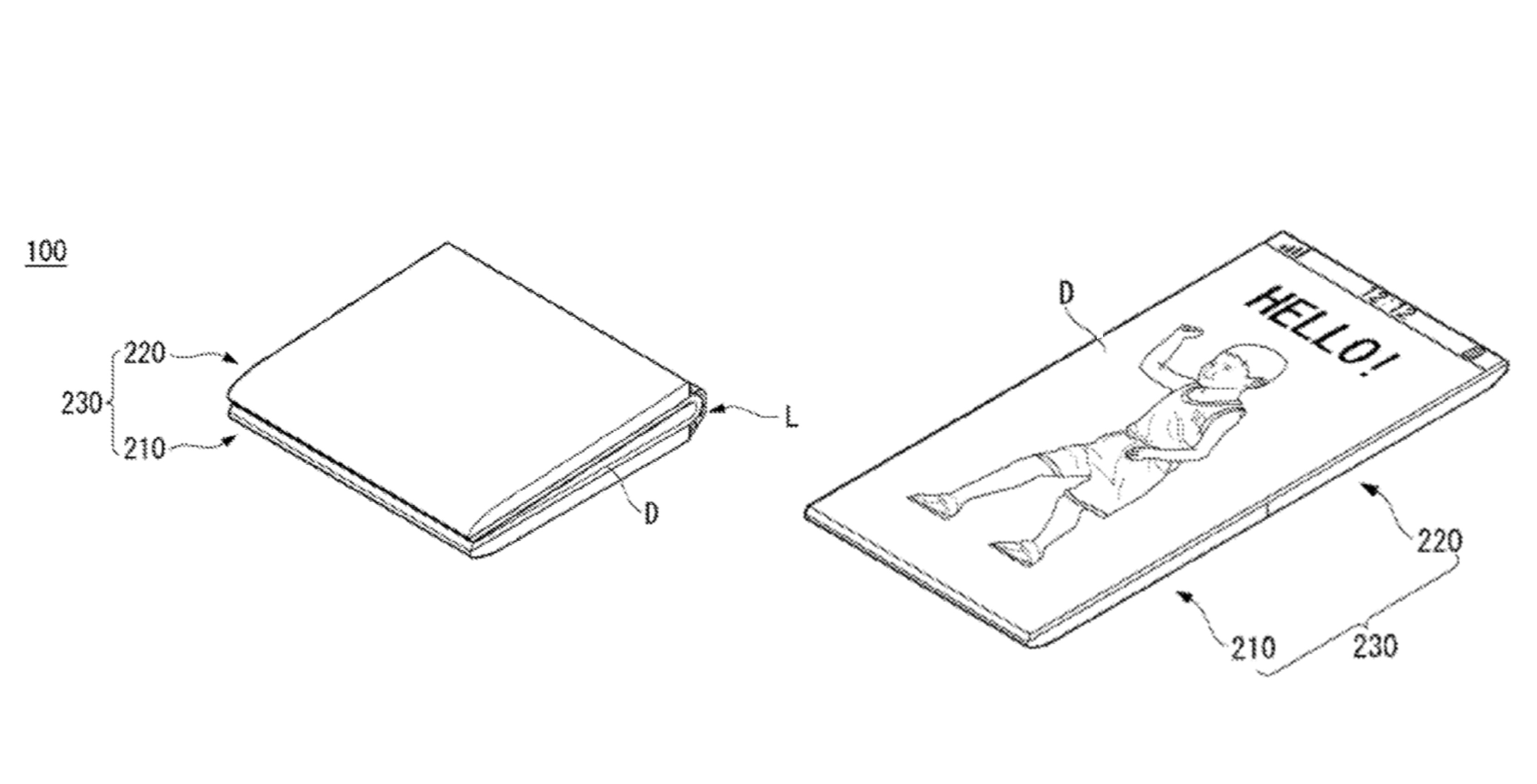 LG folding display patent