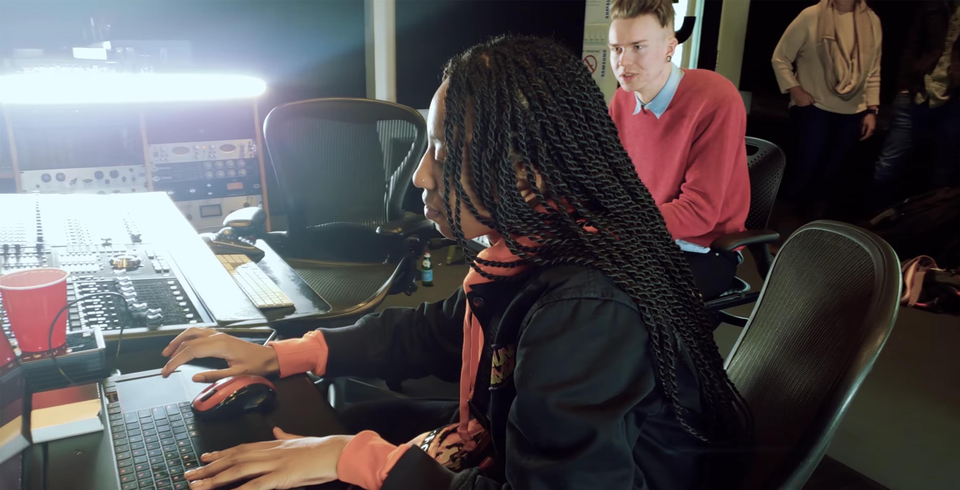 Canadian Producer WondaGurl during the Samsung Studio Session