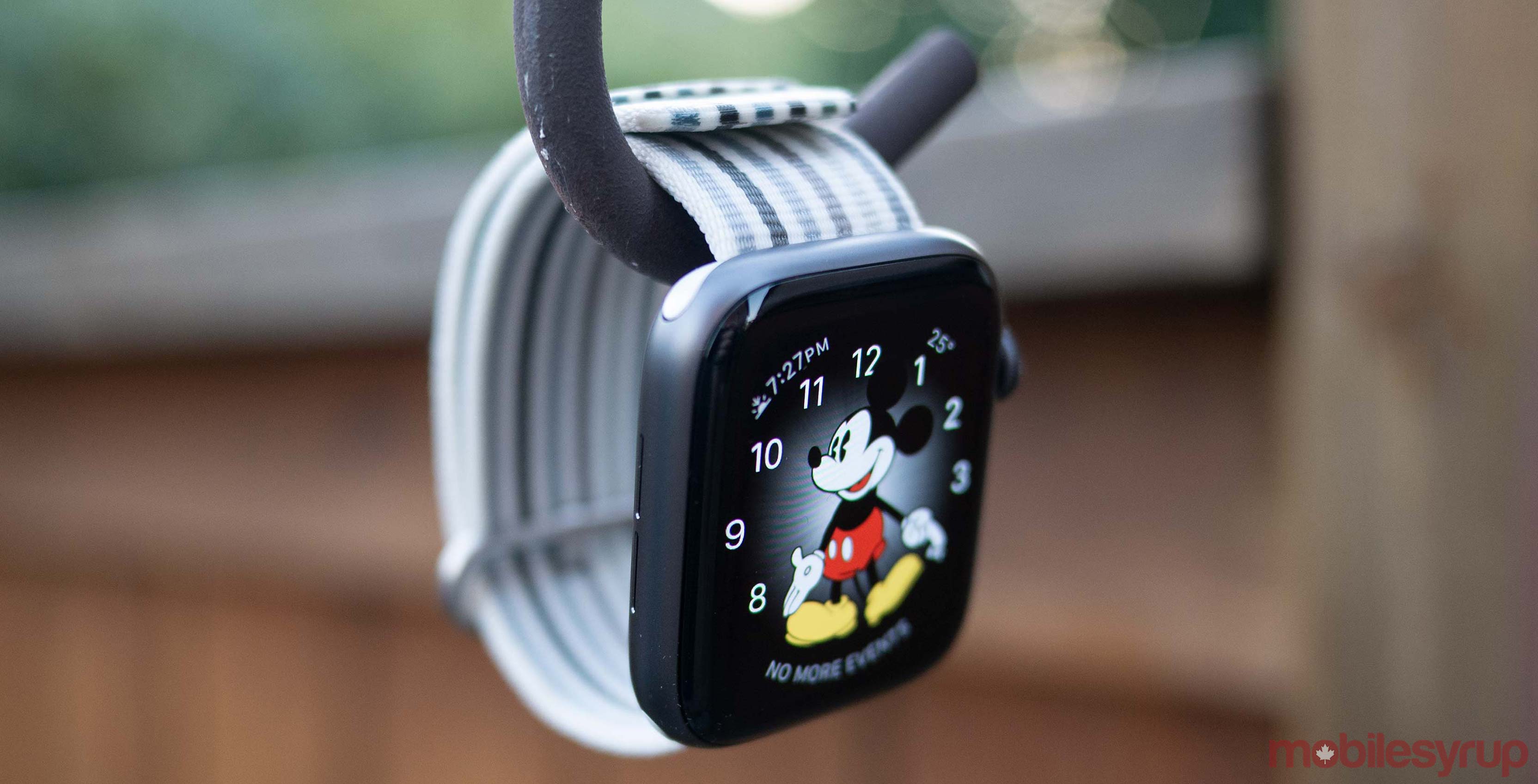 Apple Watch Series 4 hanging
