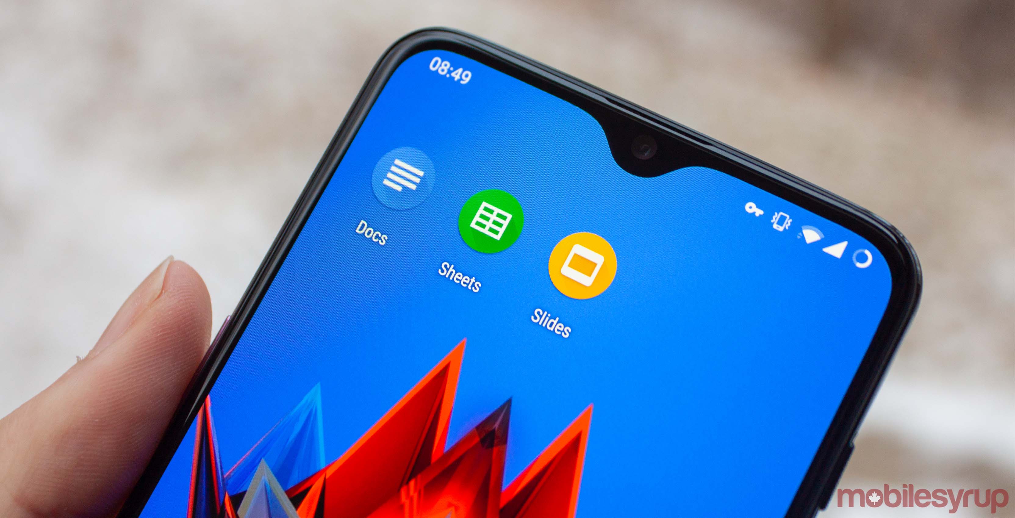 Google Docs, Sheets and Slides on OnePlus 6T
