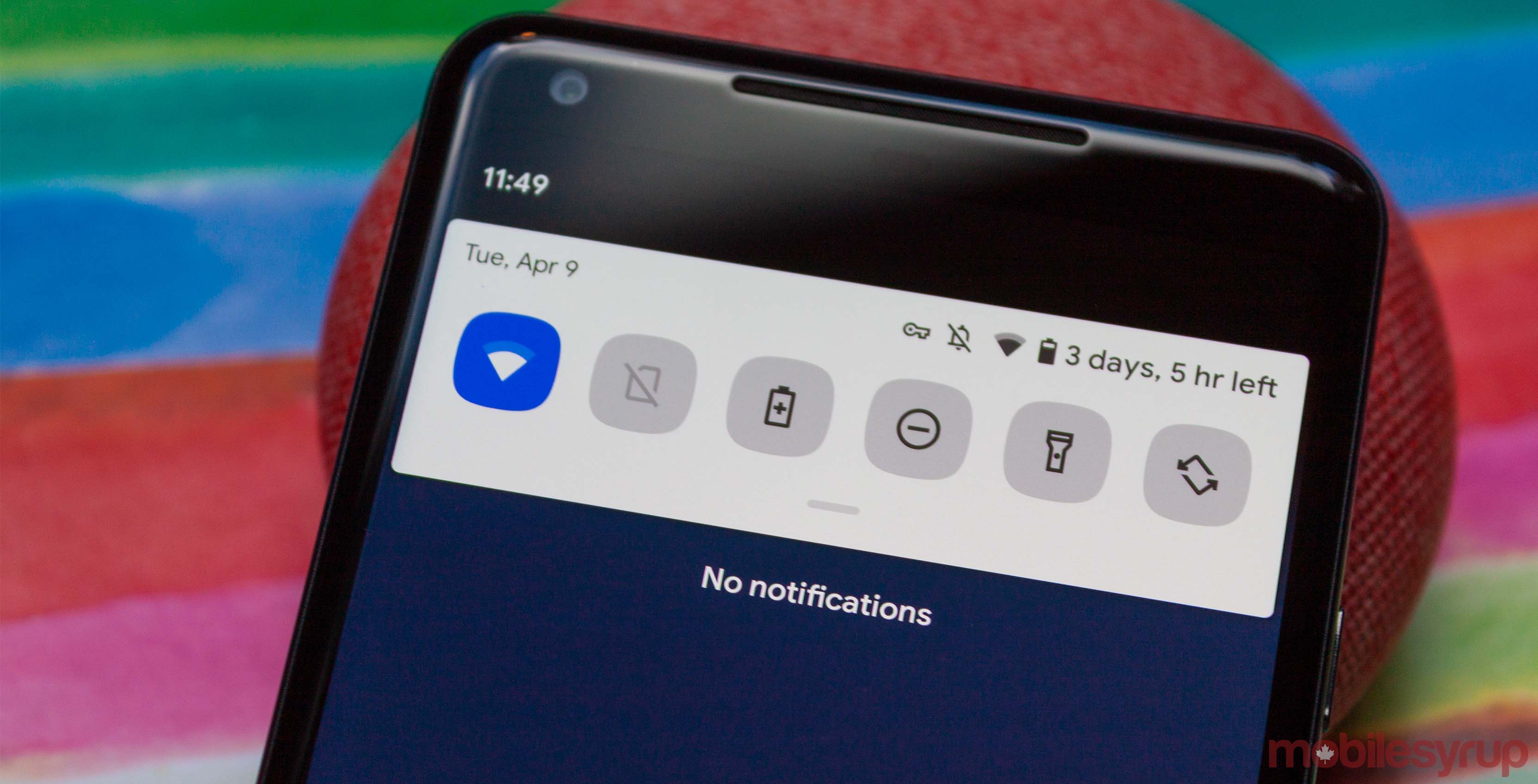 Android Q icon shape header
