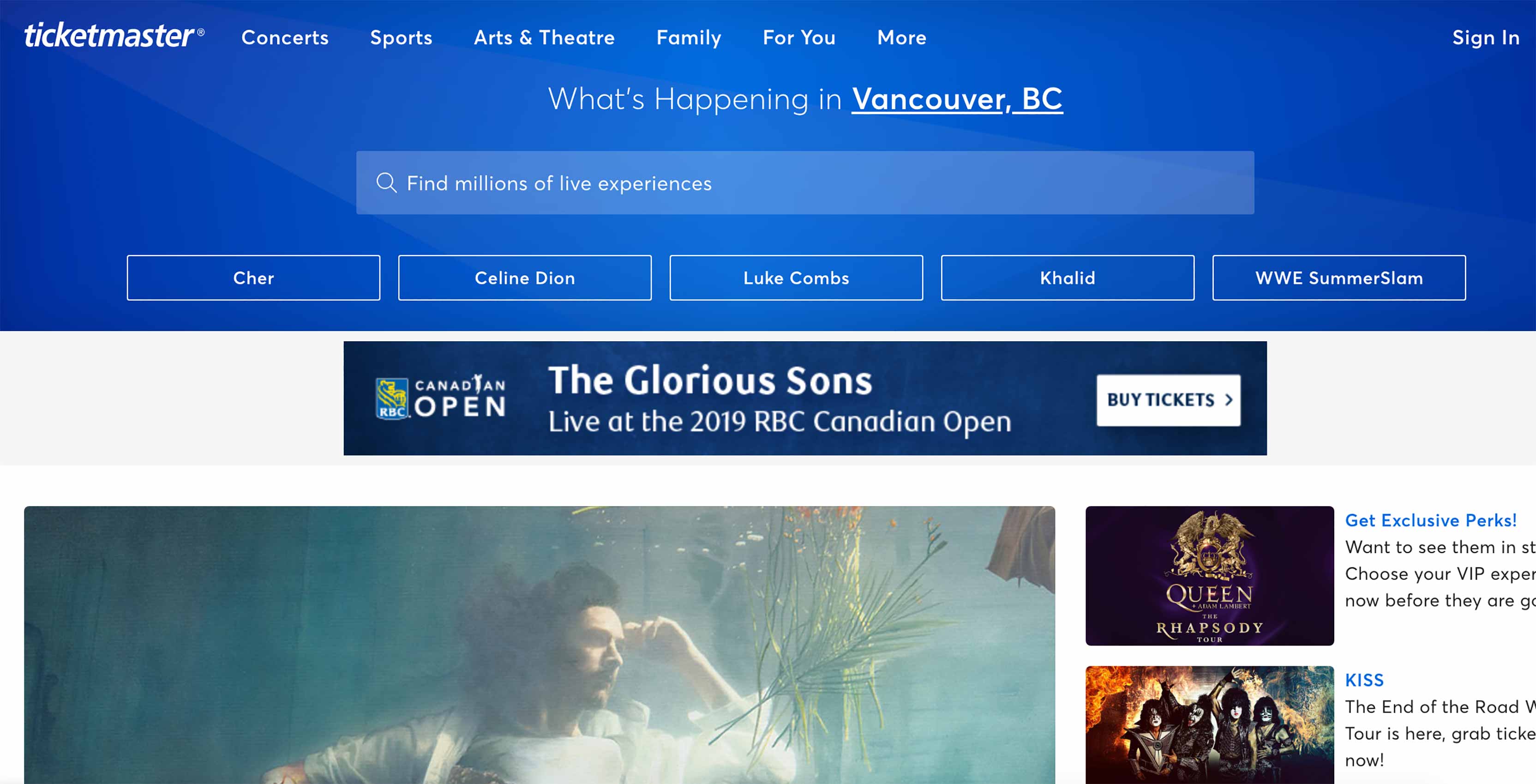 Ticketmaster Vancouver