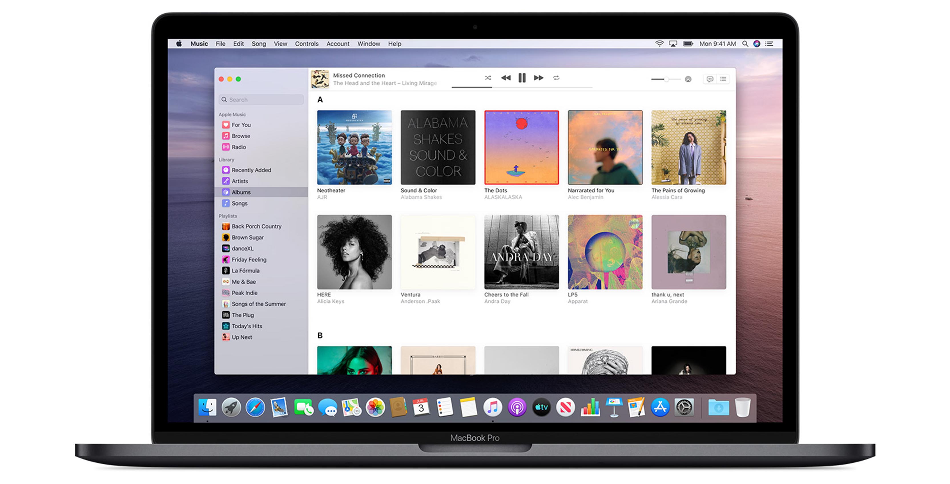 Apple Music on macOS Catalina