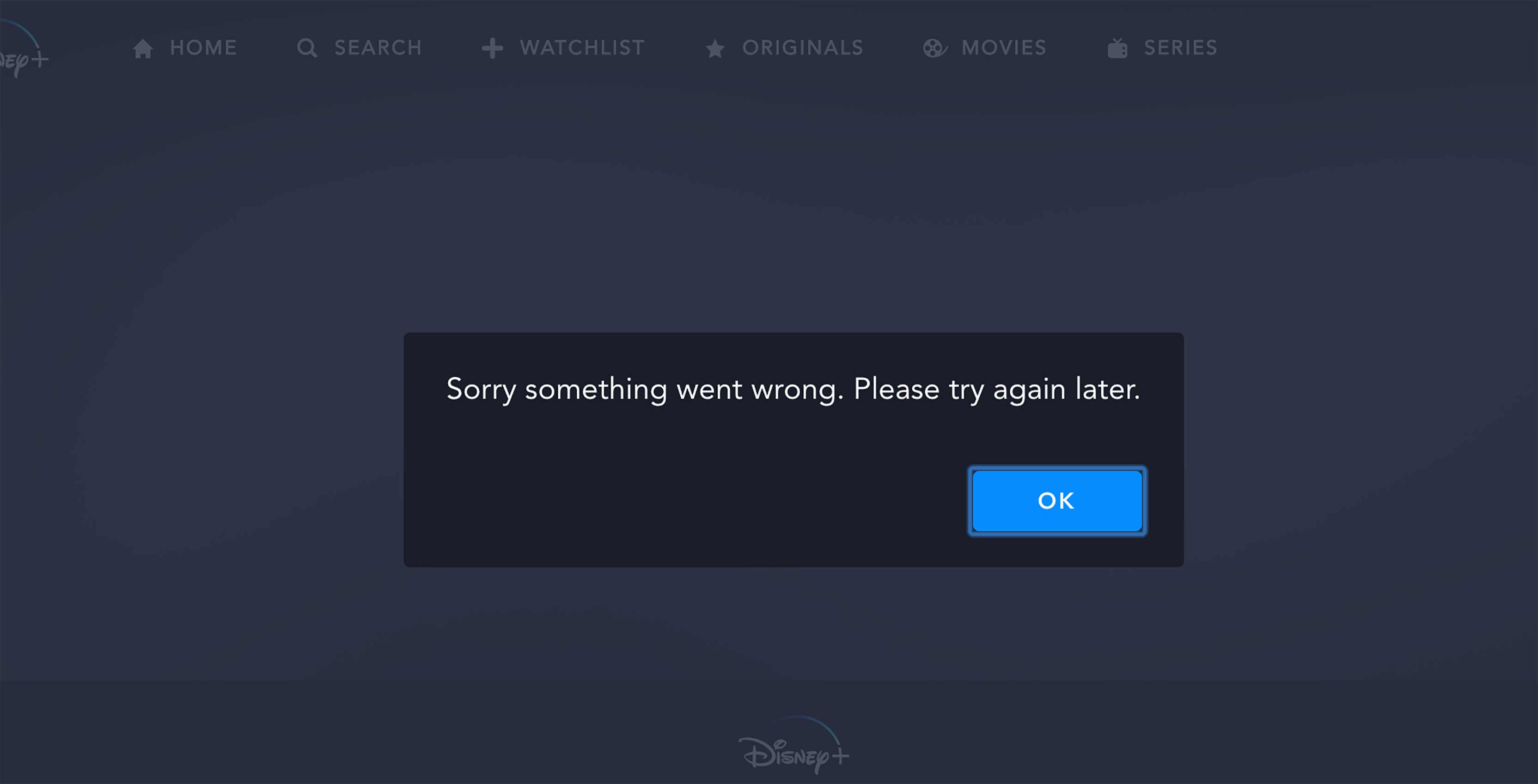 Disney+ error