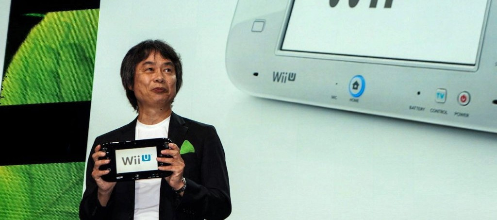 Miyamoto with Wii U