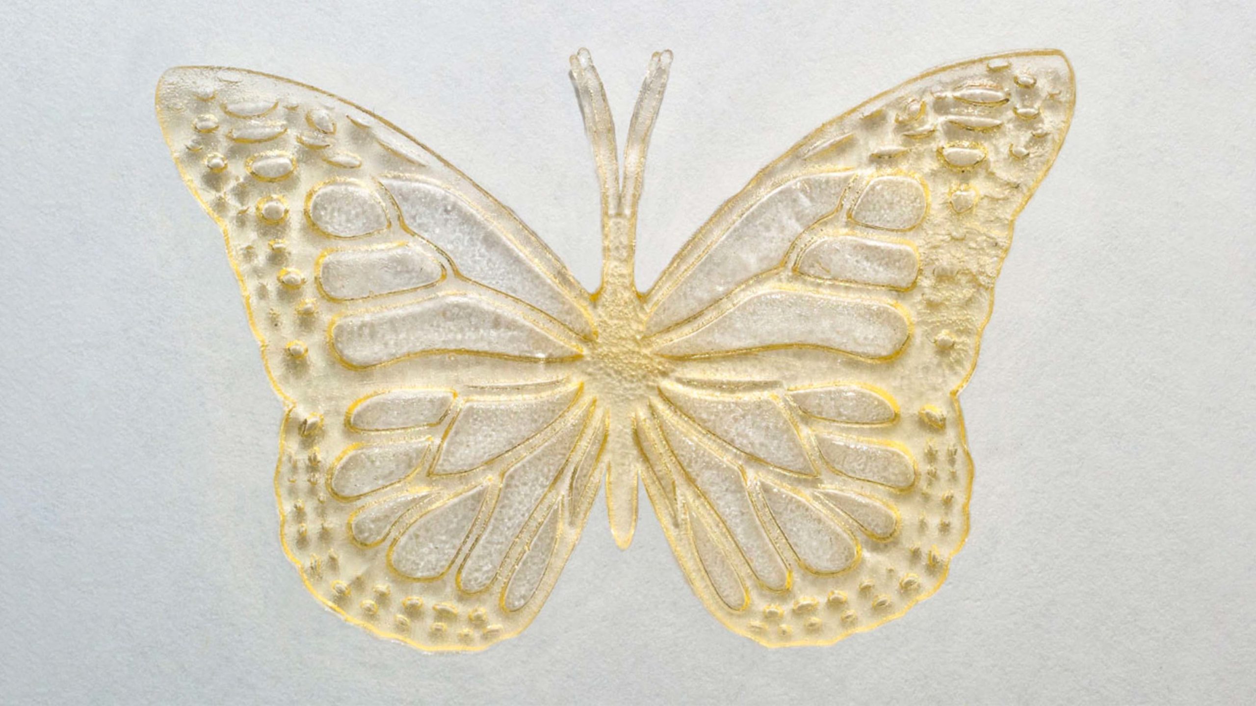 3D printed butterfly made with used cooking oil