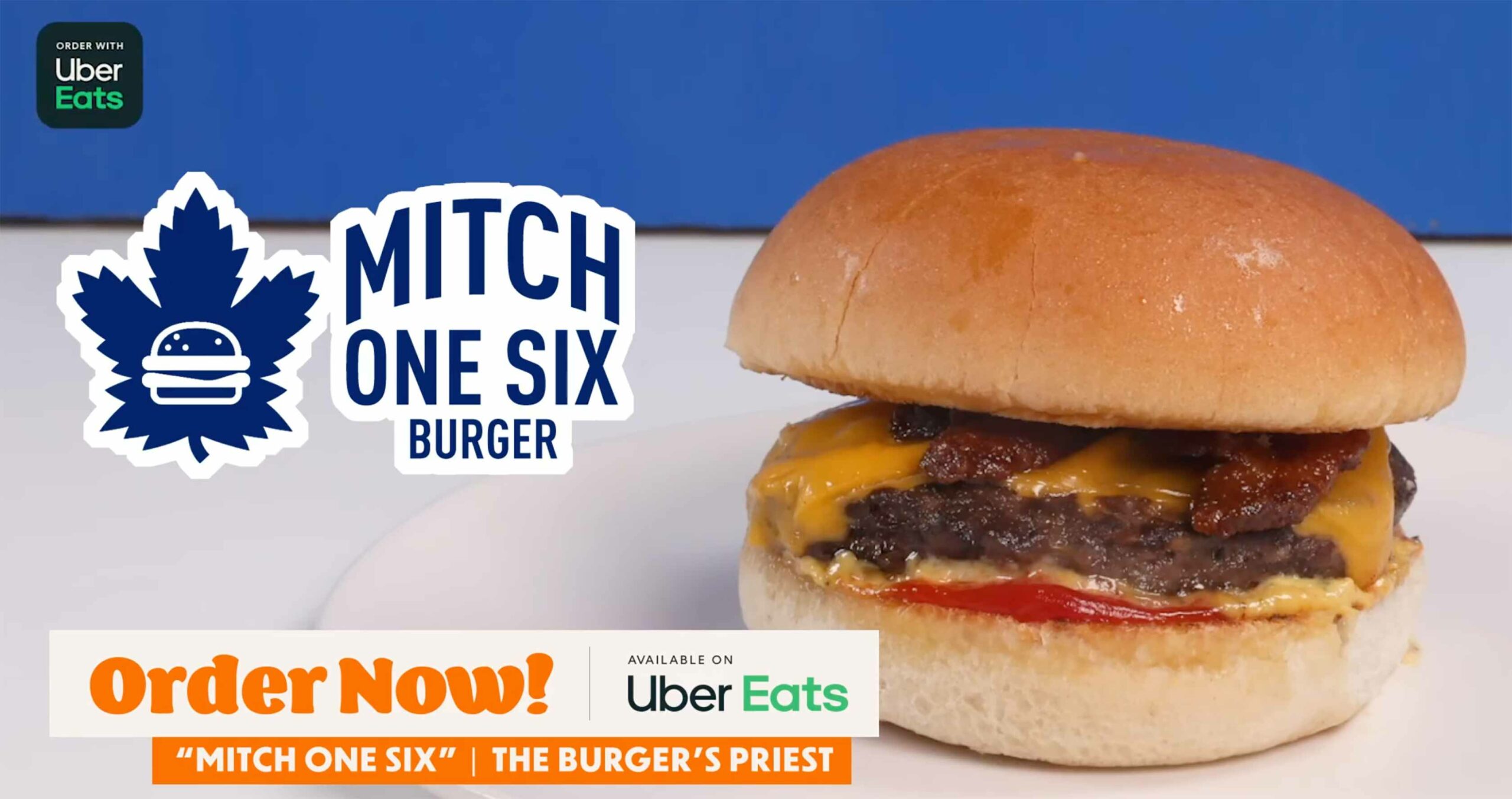 Uber Eats Mitch Marner burger