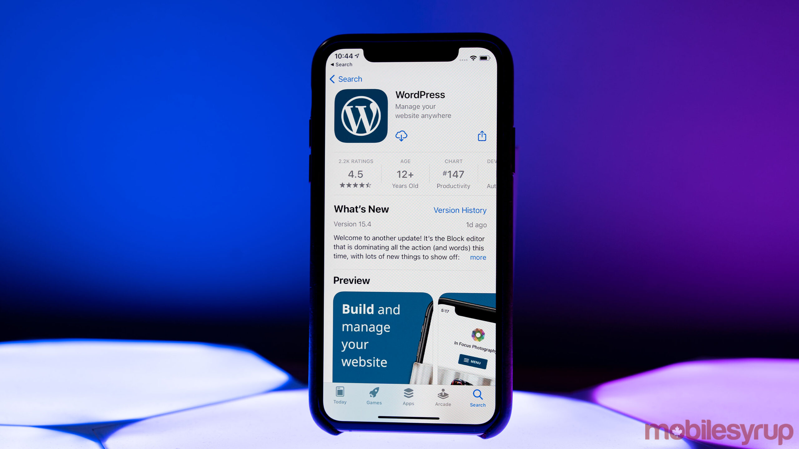 WordPress on iOS App Store