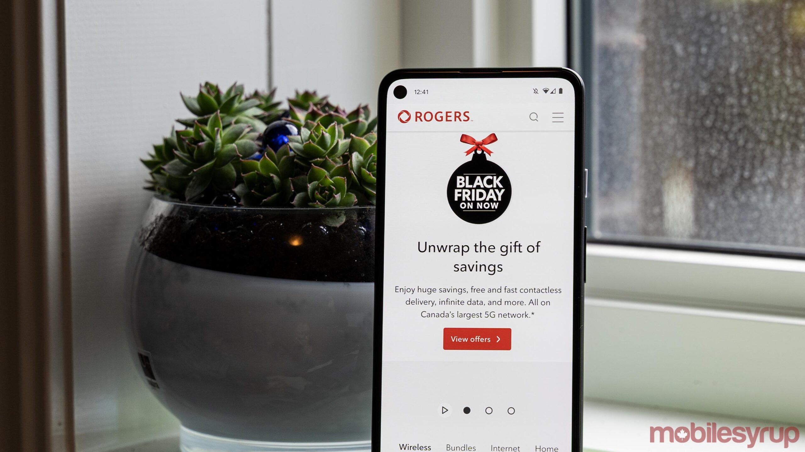 Rogers website on Android