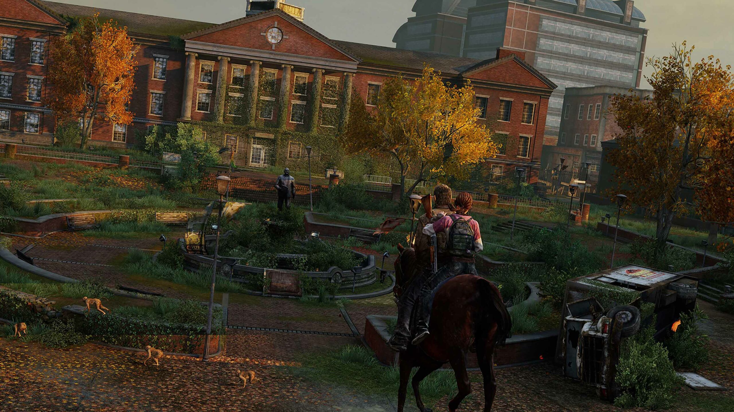 The Last of Us Joel and Ellie horseback