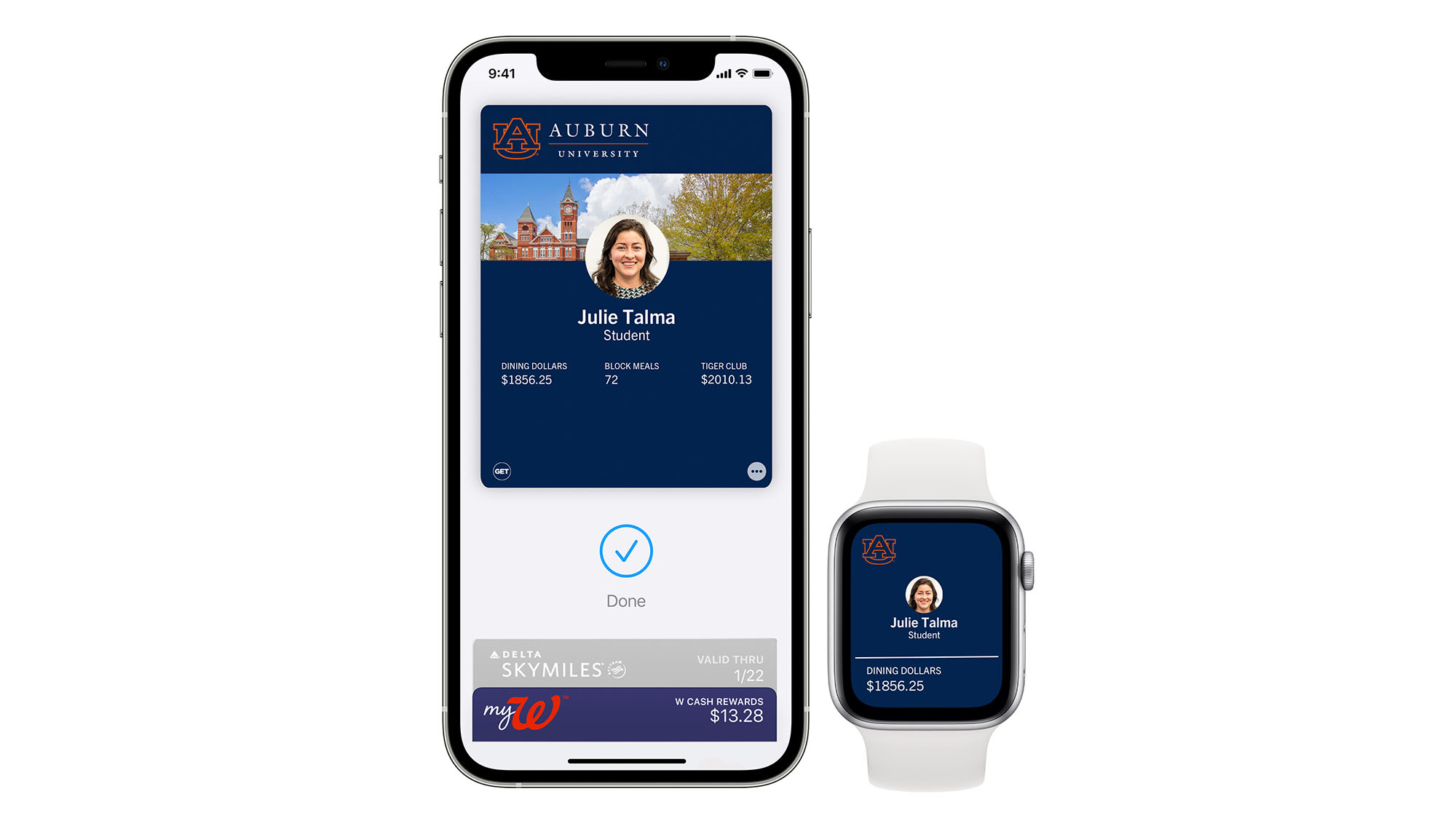 iPhone and Apple Watch Student ID
